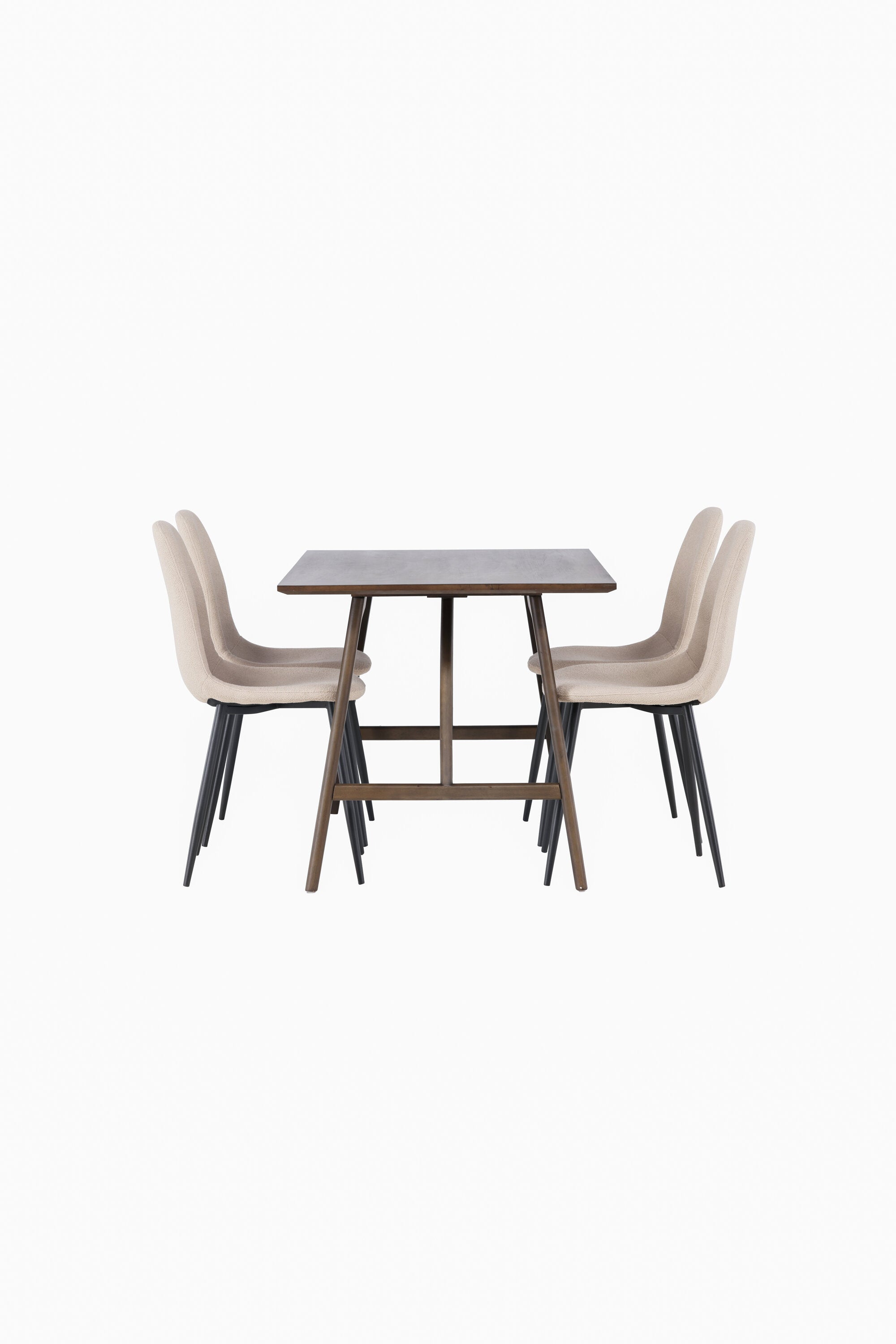 Kaseindon Esszimmerset + Polar 120cm/4St. in Beige, Schwarz präsentiert im Onlineshop von KAQTU Design AG. Esszimmerset ist von Venture Home