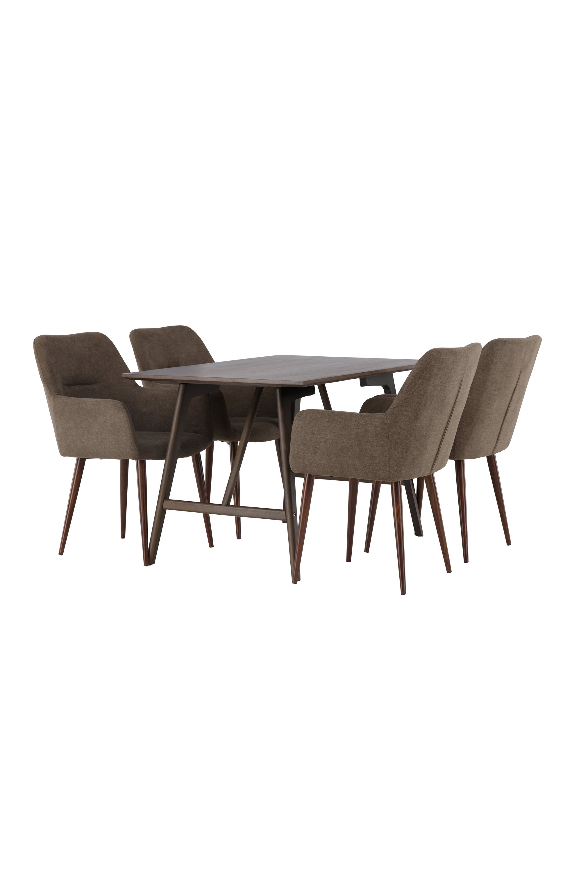 Kaseindon Esszimmerset + Tomorrow 120cm/4St. in Braun präsentiert im Onlineshop von KAQTU Design AG. Esszimmerset ist von Venture Home