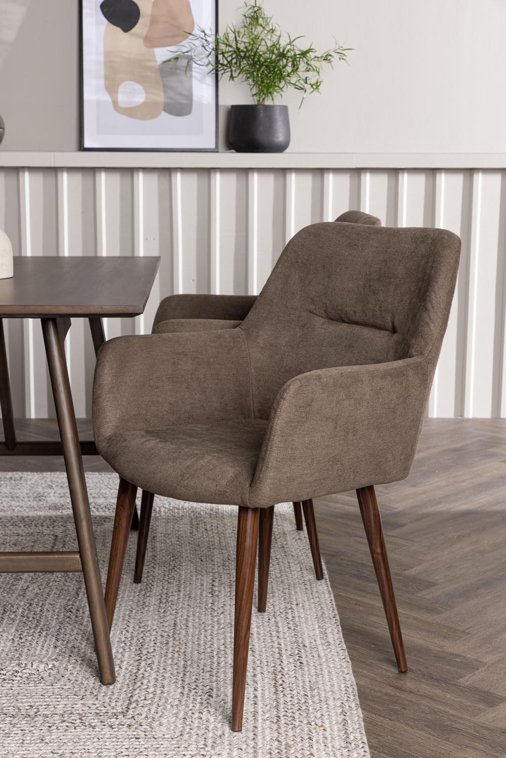 Kaseindon Esszimmerset + Tomorrow 120cm/4St. in Braun präsentiert im Onlineshop von KAQTU Design AG. Esszimmerset ist von Venture Home