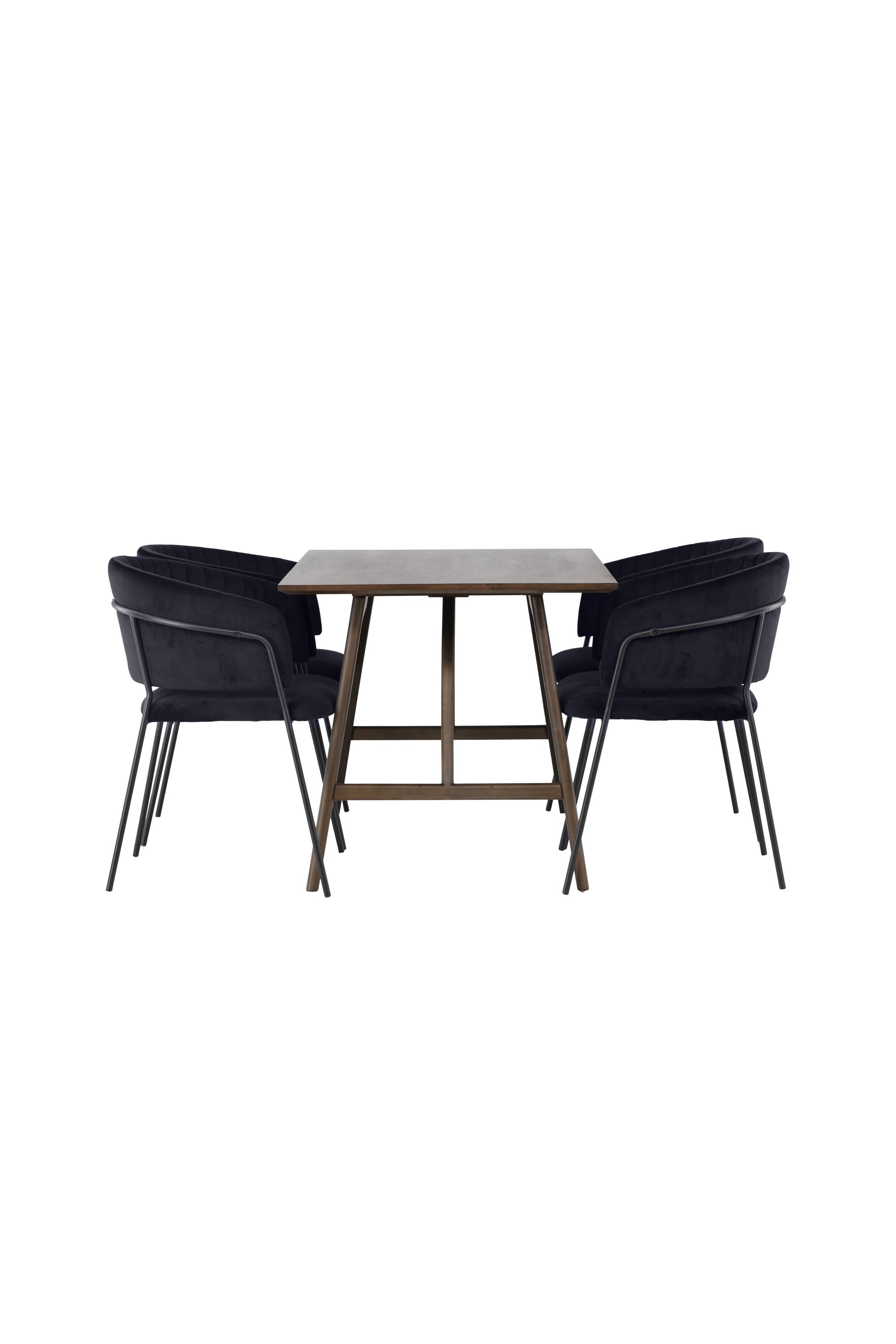 Kaseindon Esszimmerset + Selma 120cm/4St. in Schwarz präsentiert im Onlineshop von KAQTU Design AG. Esszimmerset ist von Venture Home