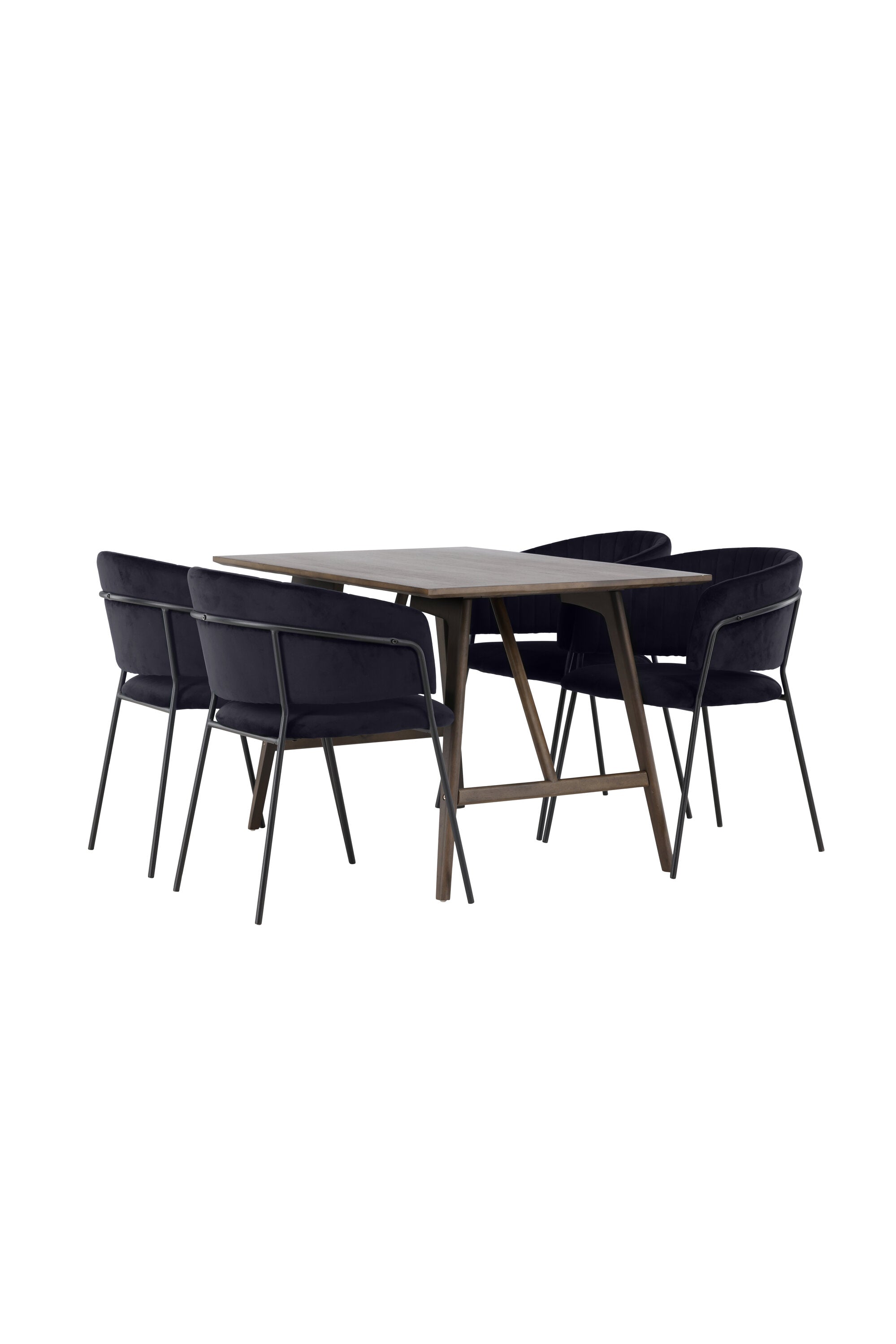 Kaseindon Esszimmerset + Selma 120cm/4St. in Schwarz präsentiert im Onlineshop von KAQTU Design AG. Esszimmerset ist von Venture Home