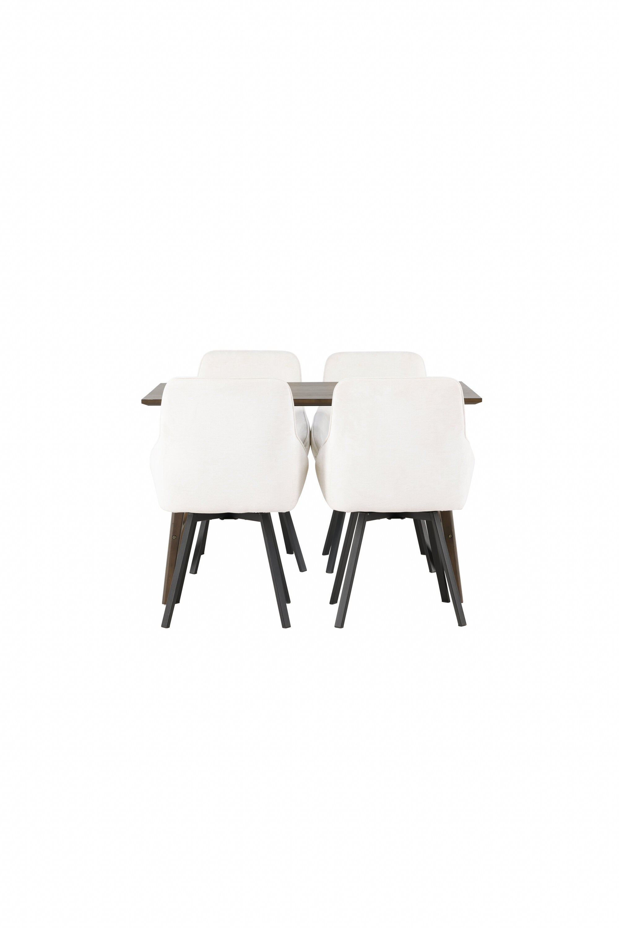 Kaseindon Esszimmerset + Rosie 120cm/4St. in Beige, Schwarz präsentiert im Onlineshop von KAQTU Design AG. Esszimmerset ist von Venture Home