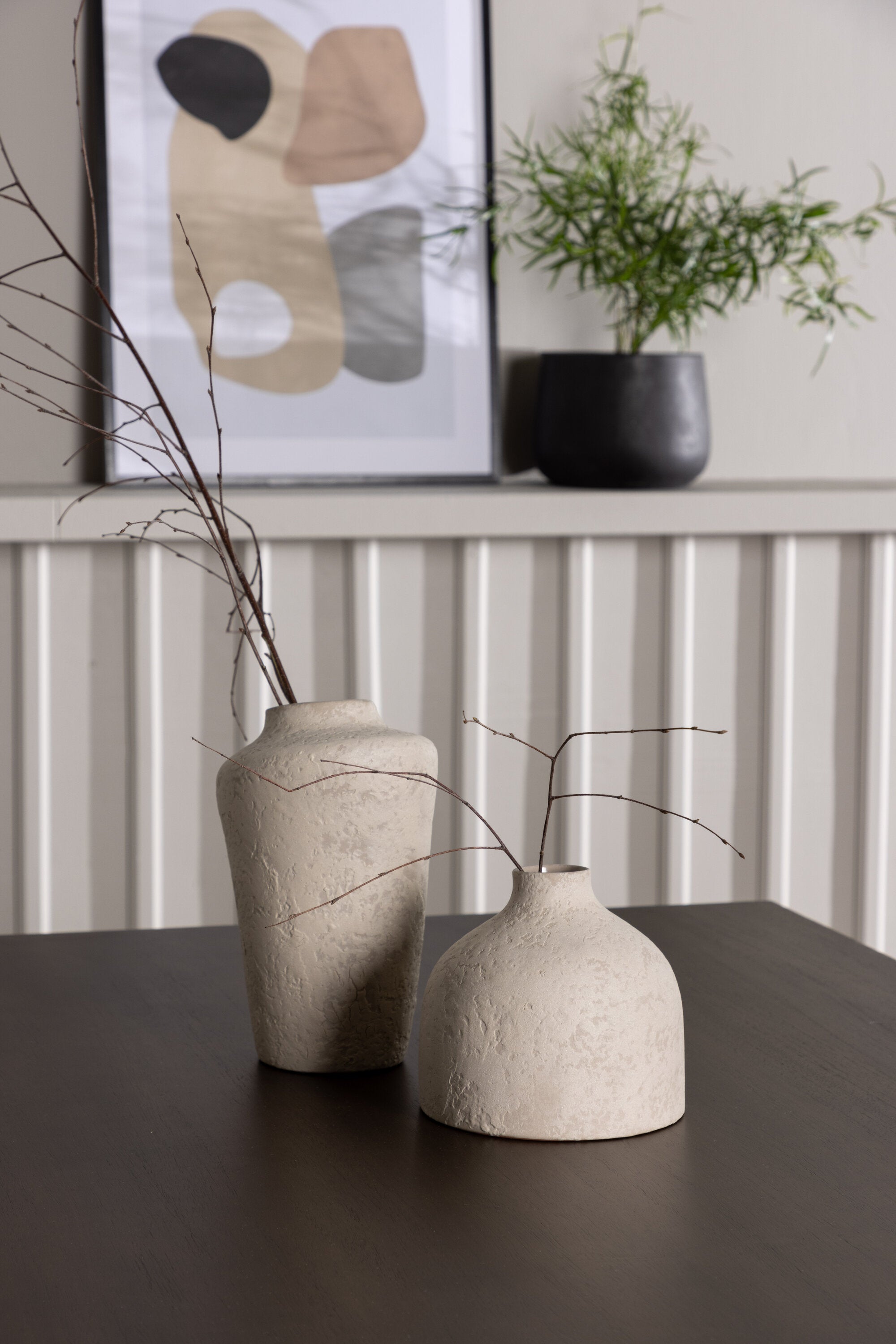 Kaseindon Esszimmerset + Rosie 120cm/4St. in Beige, Schwarz präsentiert im Onlineshop von KAQTU Design AG. Esszimmerset ist von Venture Home