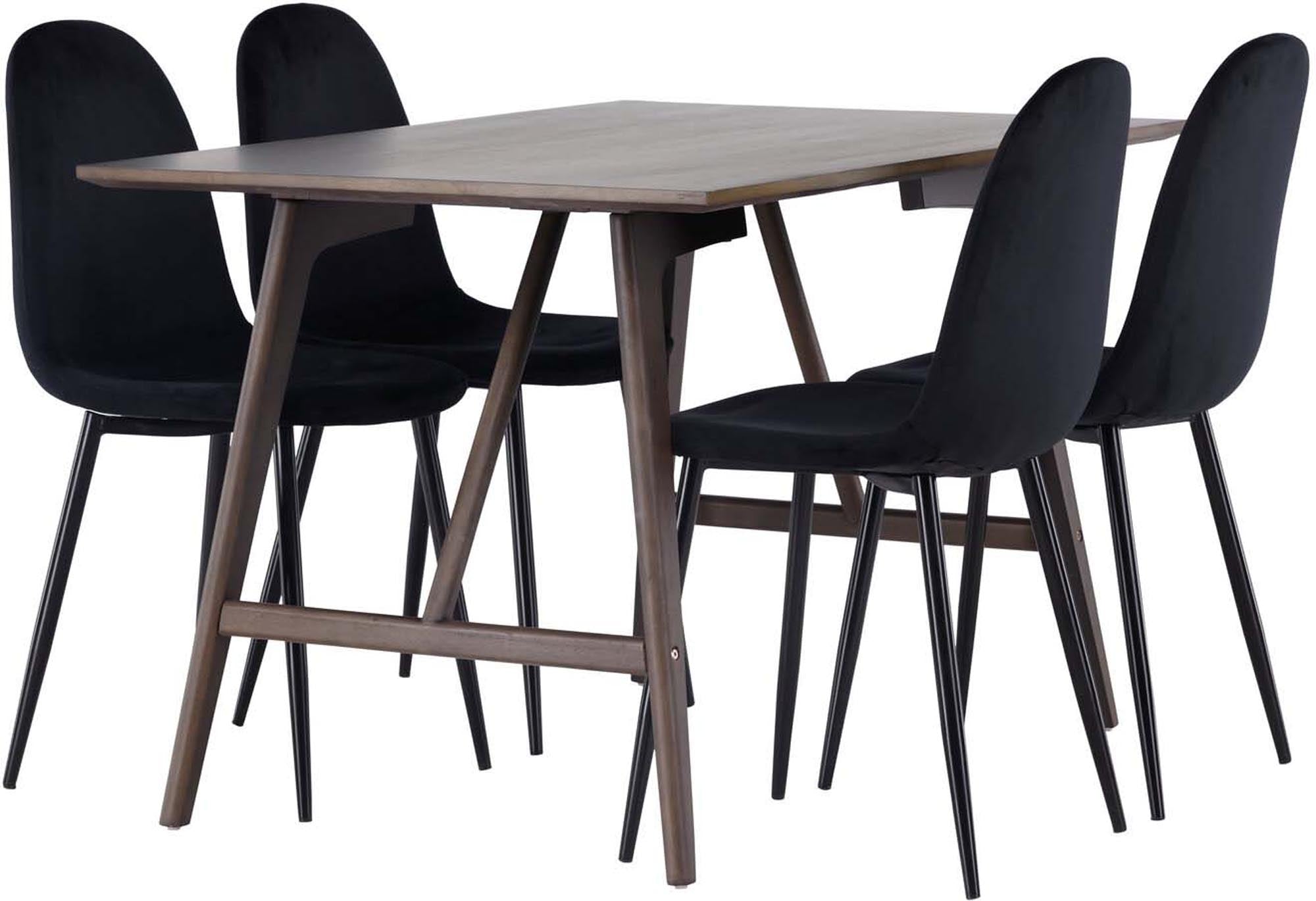 Modernes Kaseindon Esszimmerset 120cm mit 4 bequemen Polar-Stühlen von Venture Home. Ideal für stilvolle Essbereiche.