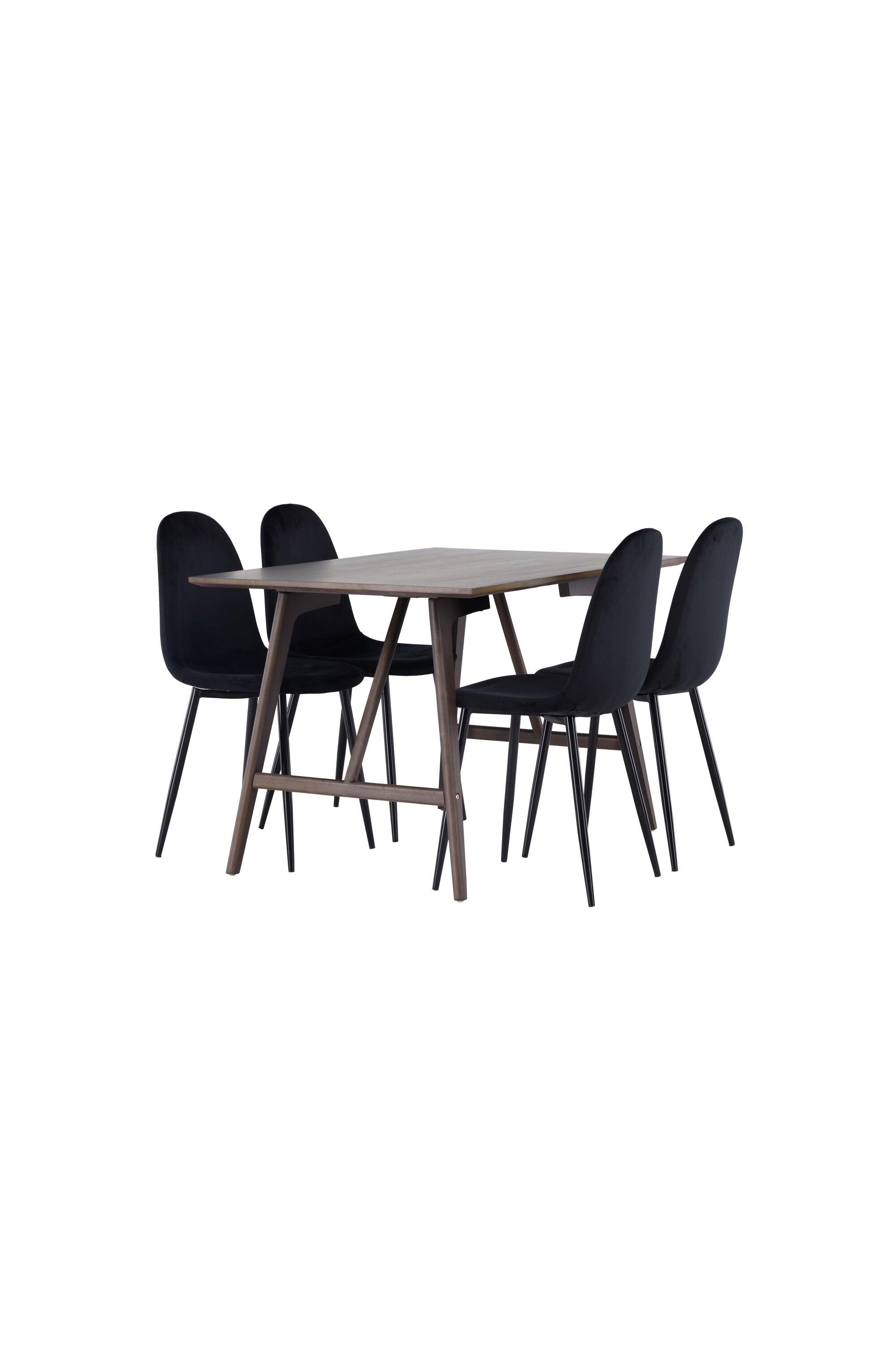 Kaseindon Esszimmerset + Polar 120cm/4St. in Schwarz präsentiert im Onlineshop von KAQTU Design AG. Esszimmerset ist von Venture Home