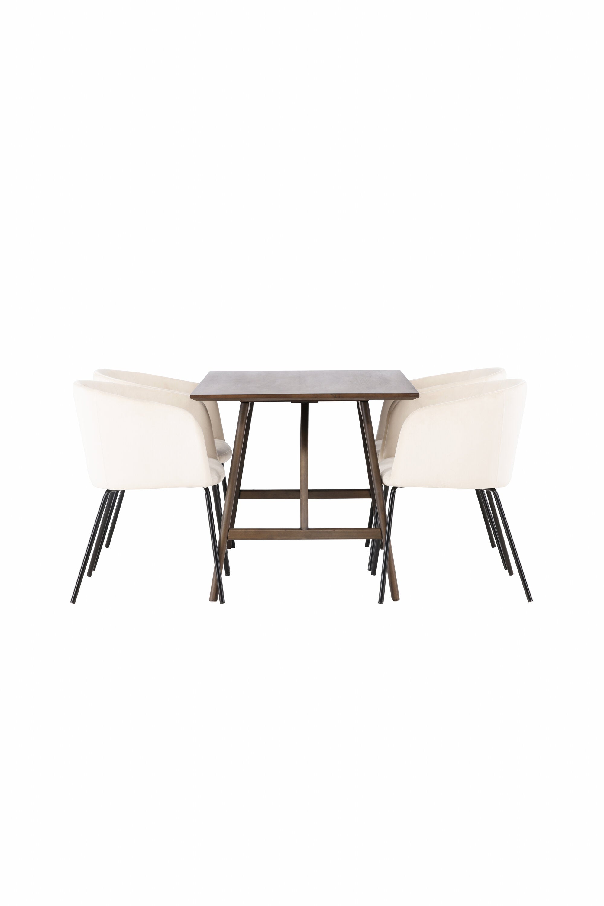 Kaseindon Esszimmerset + Berit 120cm/4St. in Beige, Schwarz präsentiert im Onlineshop von KAQTU Design AG. Esszimmerset ist von Venture Home