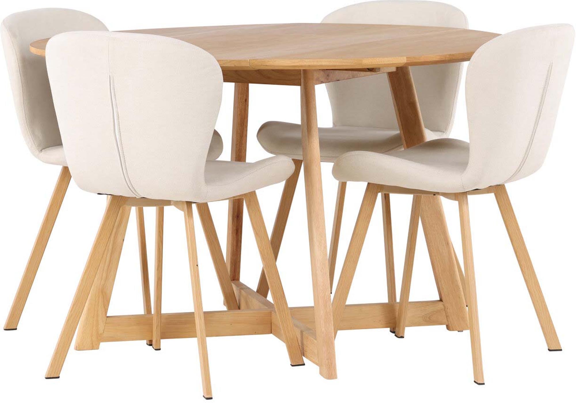 Elegantes Yadikon Esszimmerset mit Lilja Tisch für 4 von Venture Home.