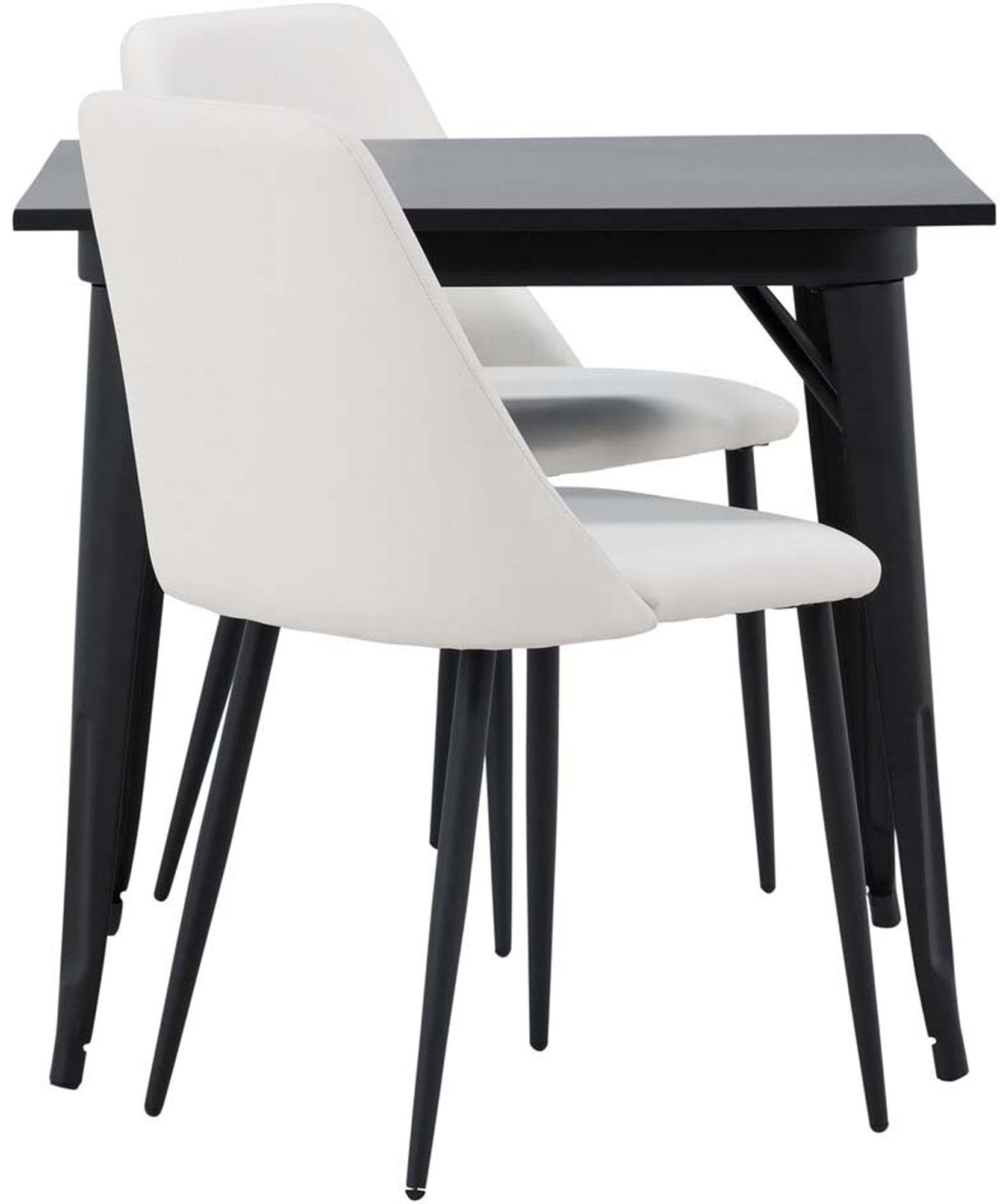 Elegantes Tempe Esszimmerset: 80cm Tisch für stilvolle Essbereiche.