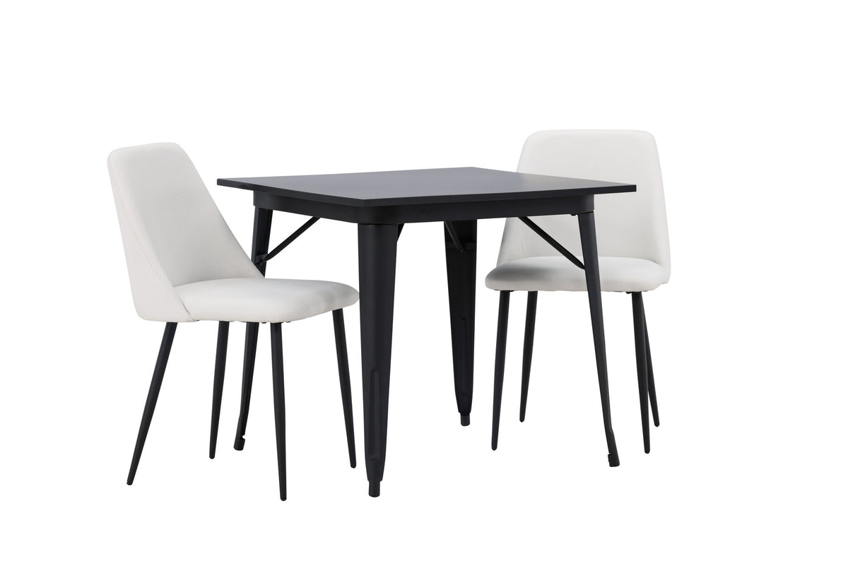 Tempe Esszimmerset + Night 80cm/2St. in Schwarz-Weiss präsentiert im Onlineshop von KAQTU Design AG. Esszimmerset ist von Venture Home