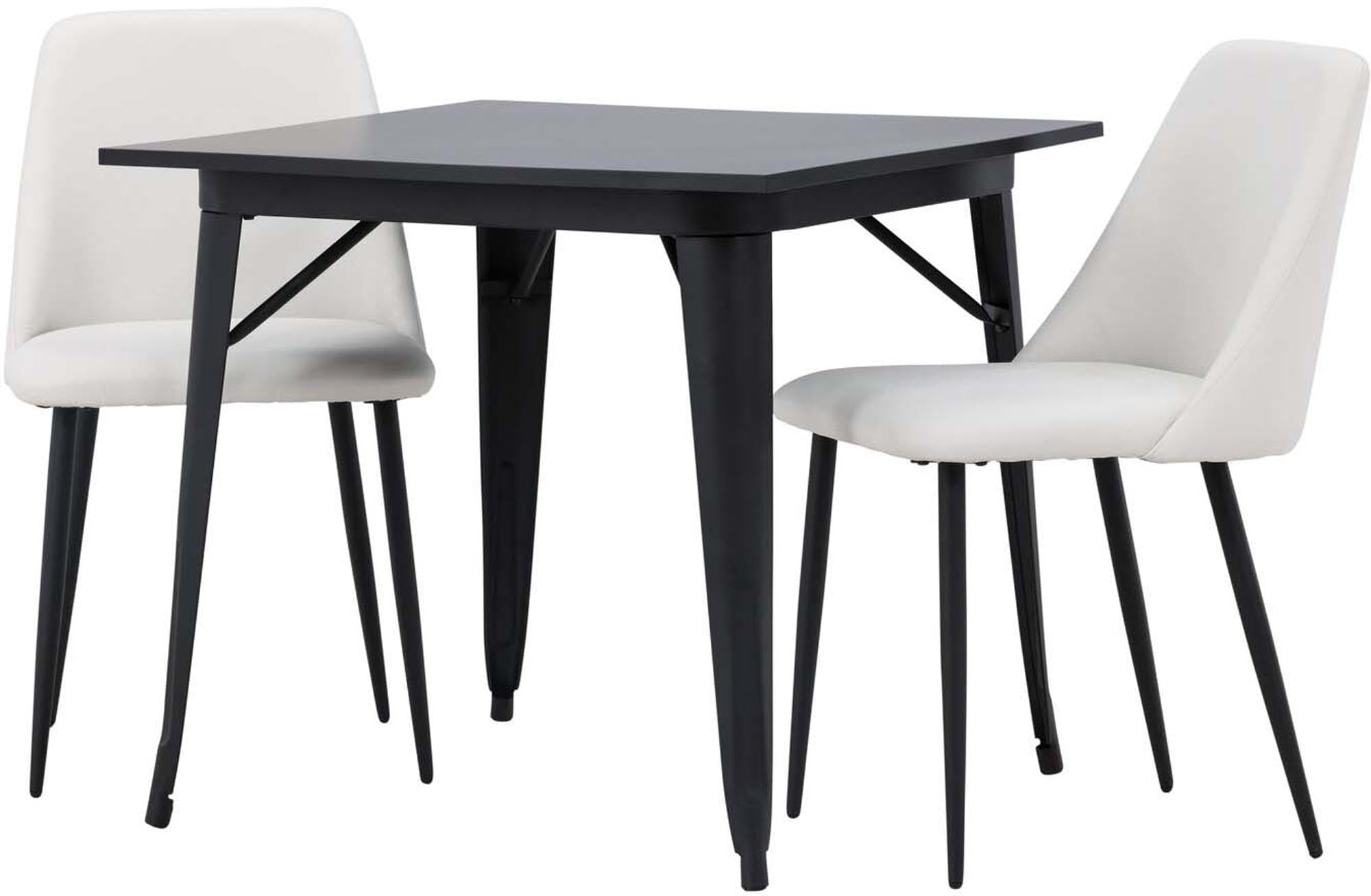 Elegantes Tempe Esszimmerset: 80cm Tisch für stilvolle Essbereiche.