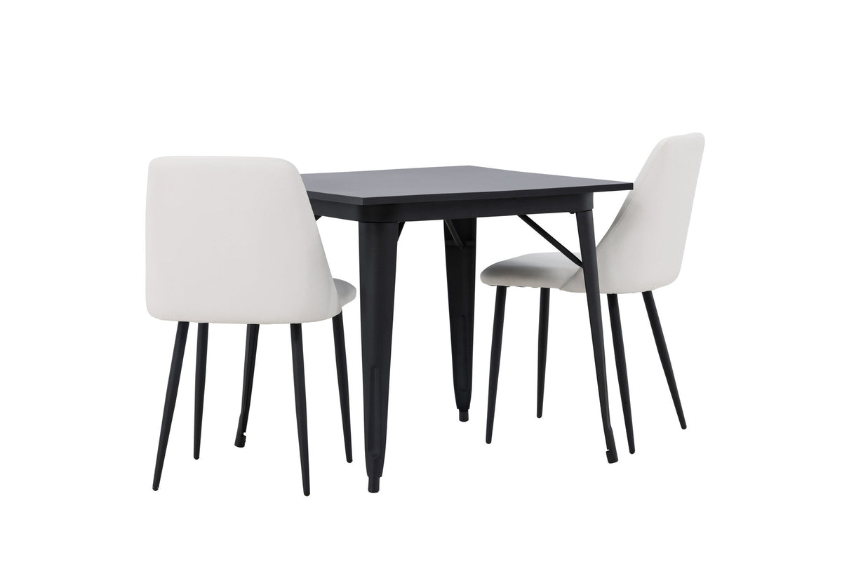 Tempe Esszimmerset + Night 80cm/2St. in Schwarz-Weiss präsentiert im Onlineshop von KAQTU Design AG. Esszimmerset ist von Venture Home