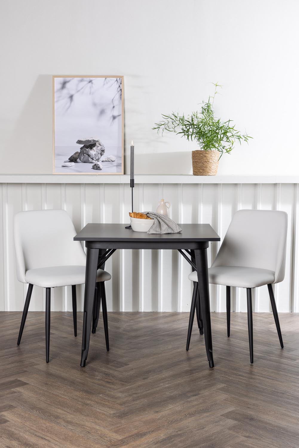 Tempe Esszimmerset + Night 80cm/2St. in Schwarz-Weiss präsentiert im Onlineshop von KAQTU Design AG. Esszimmerset ist von Venture Home