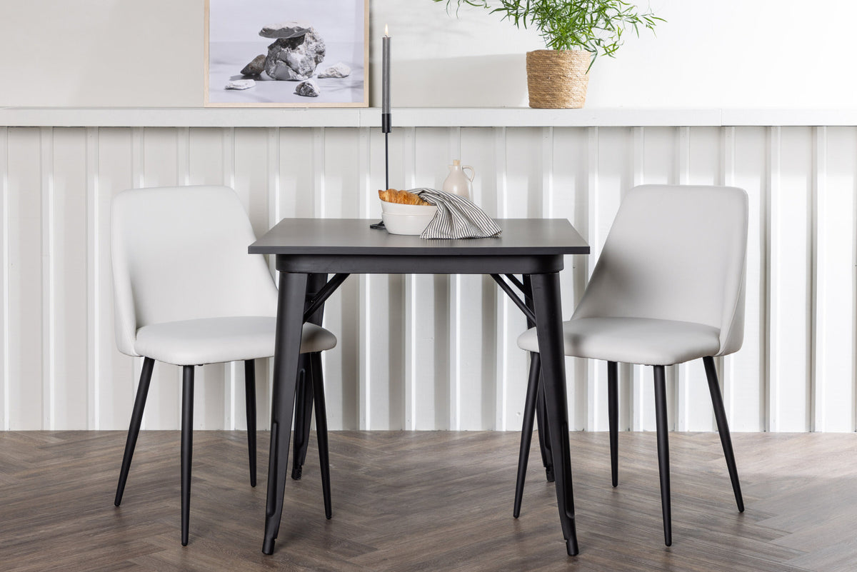 Tempe Esszimmerset + Night 80cm/2St. in Schwarz-Weiss präsentiert im Onlineshop von KAQTU Design AG. Esszimmerset ist von Venture Home
