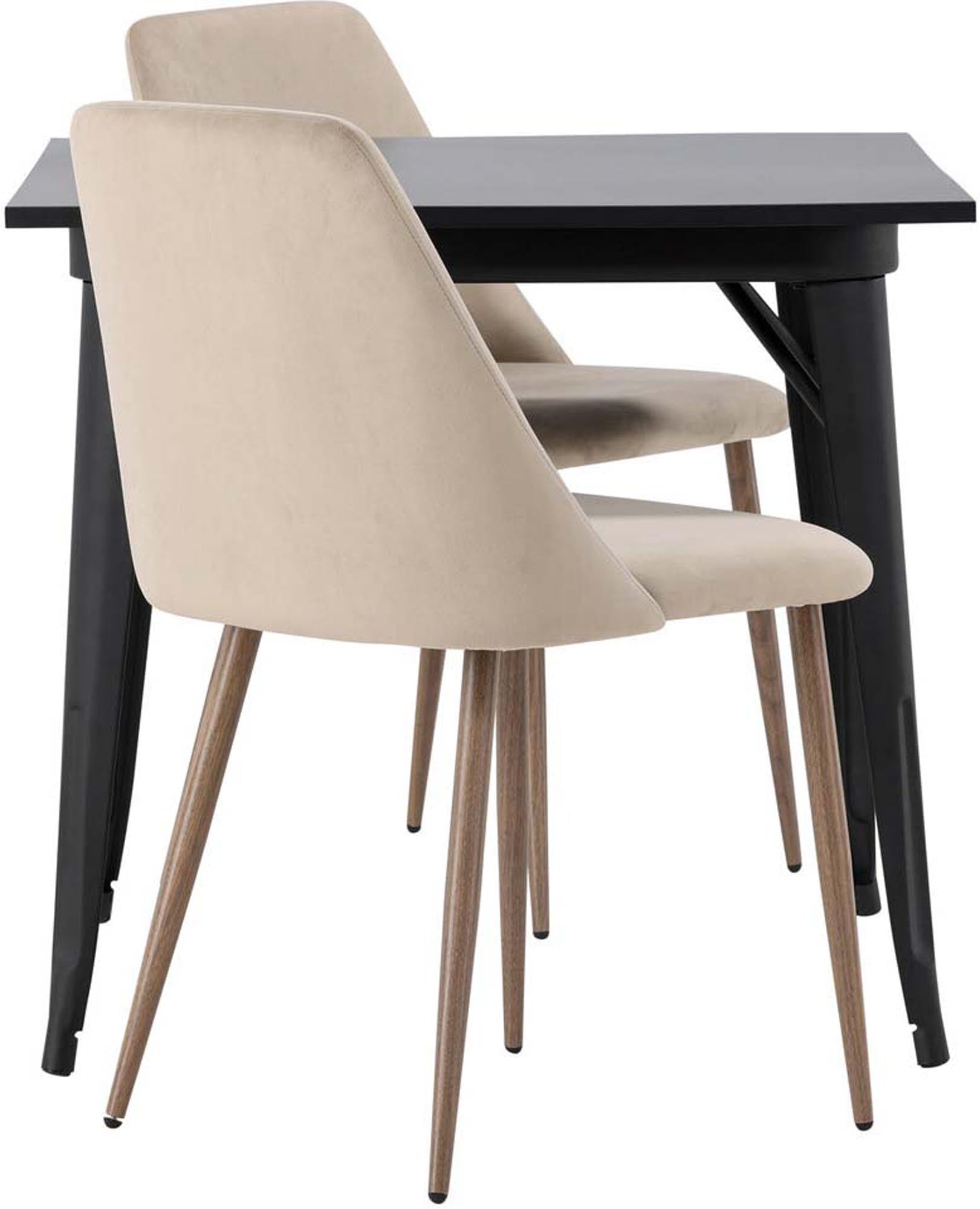 Modernes Tempe Esszimmerset: 80cm Tisch für zeitlose Eleganz.