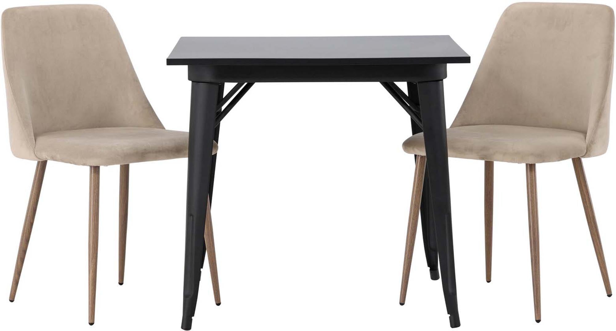 Stilvolles Esszimmerset von Venture Home mit 80cm Tisch und bequemen Stühlen. Ideal für kompakte Essbereiche und modernes Wohnen.