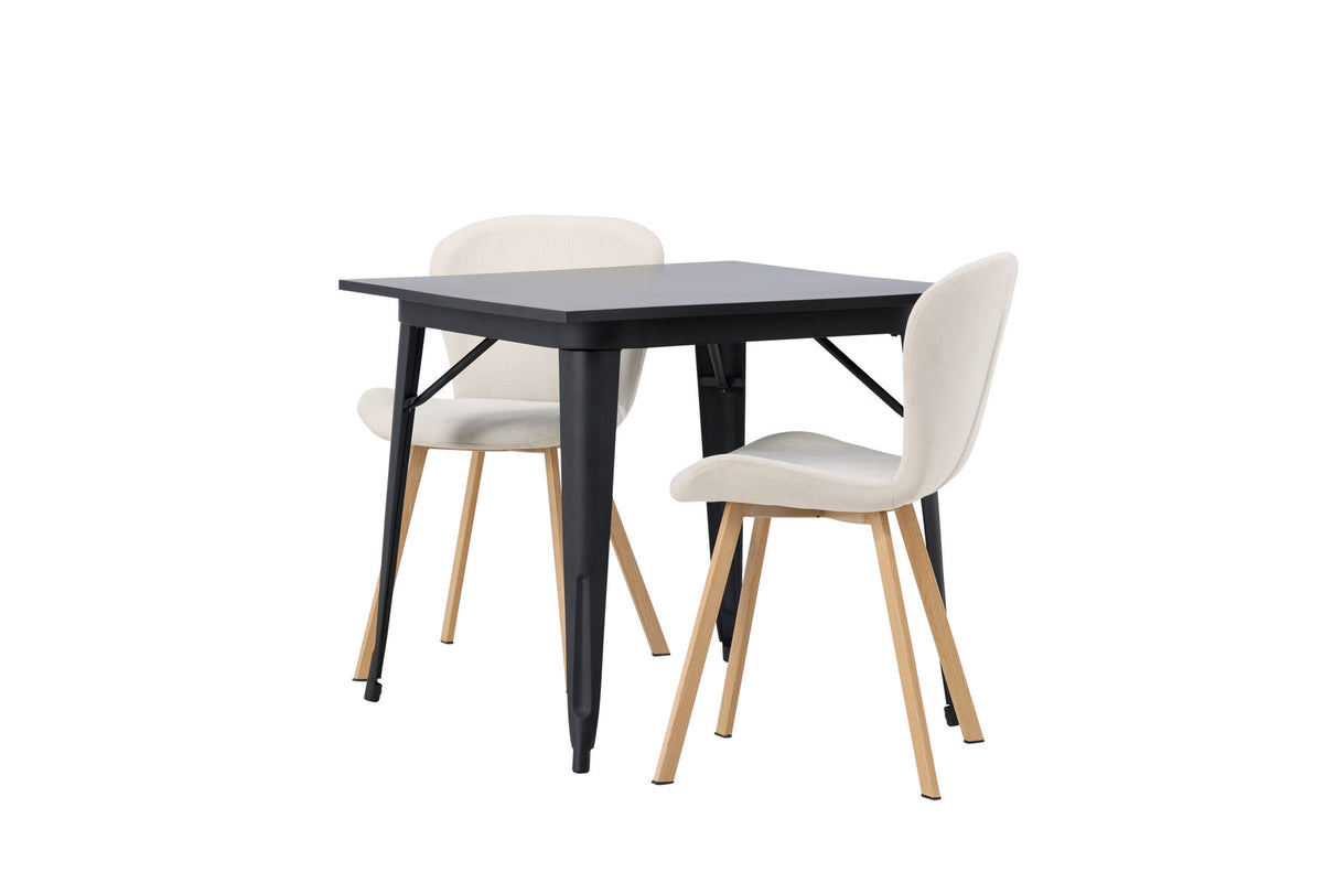 Tempe Esszimmerset + Lilja 80cm/2St. in Beige, Natur präsentiert im Onlineshop von KAQTU Design AG. Esszimmerset ist von Venture Home