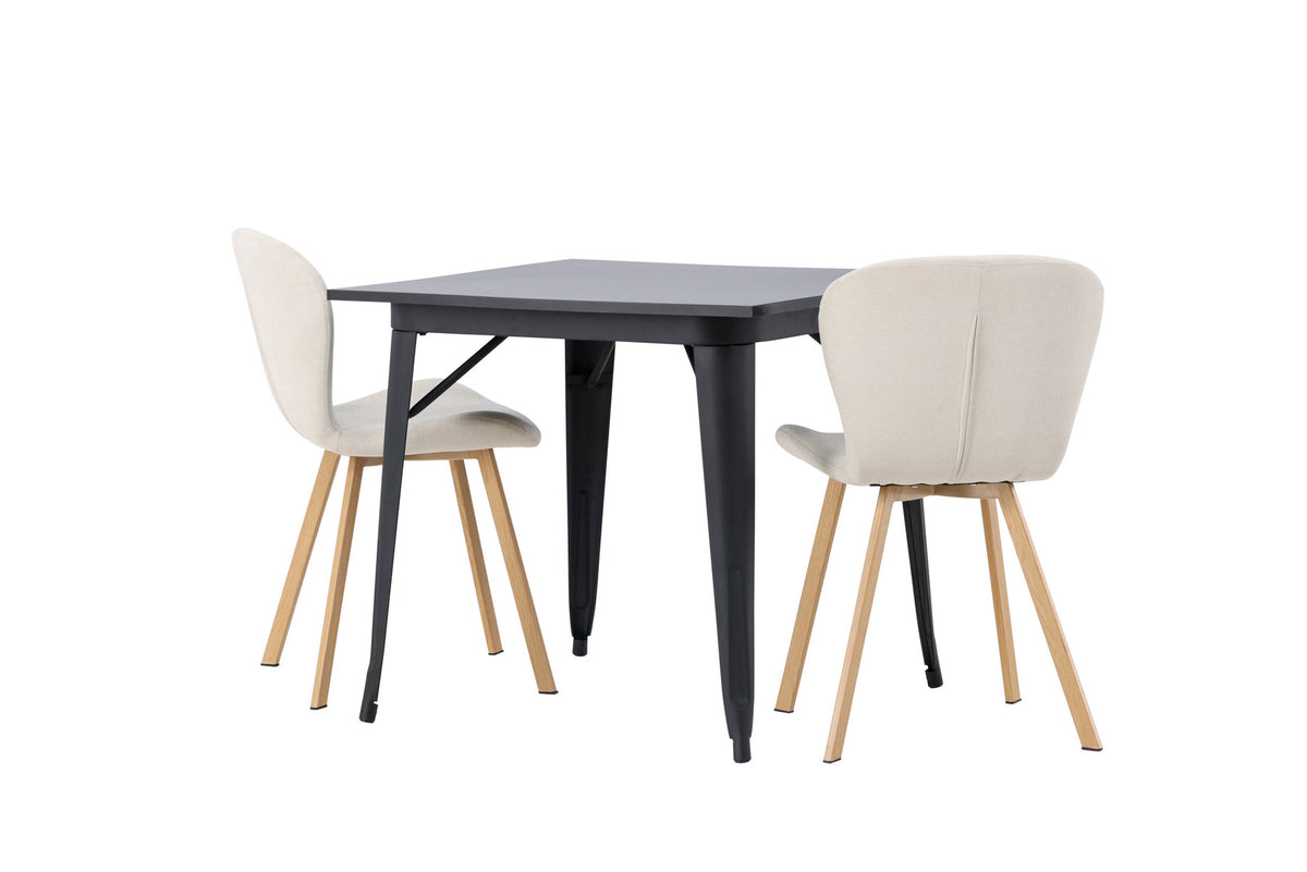 Tempe Esszimmerset + Lilja 80cm/2St. in Beige, Natur präsentiert im Onlineshop von KAQTU Design AG. Esszimmerset ist von Venture Home