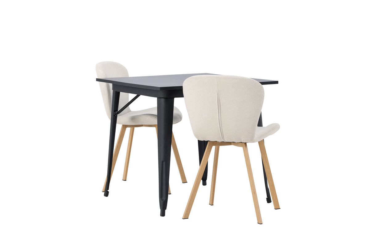 Tempe Esszimmerset + Lilja 80cm/2St. in Beige, Natur präsentiert im Onlineshop von KAQTU Design AG. Esszimmerset ist von Venture Home