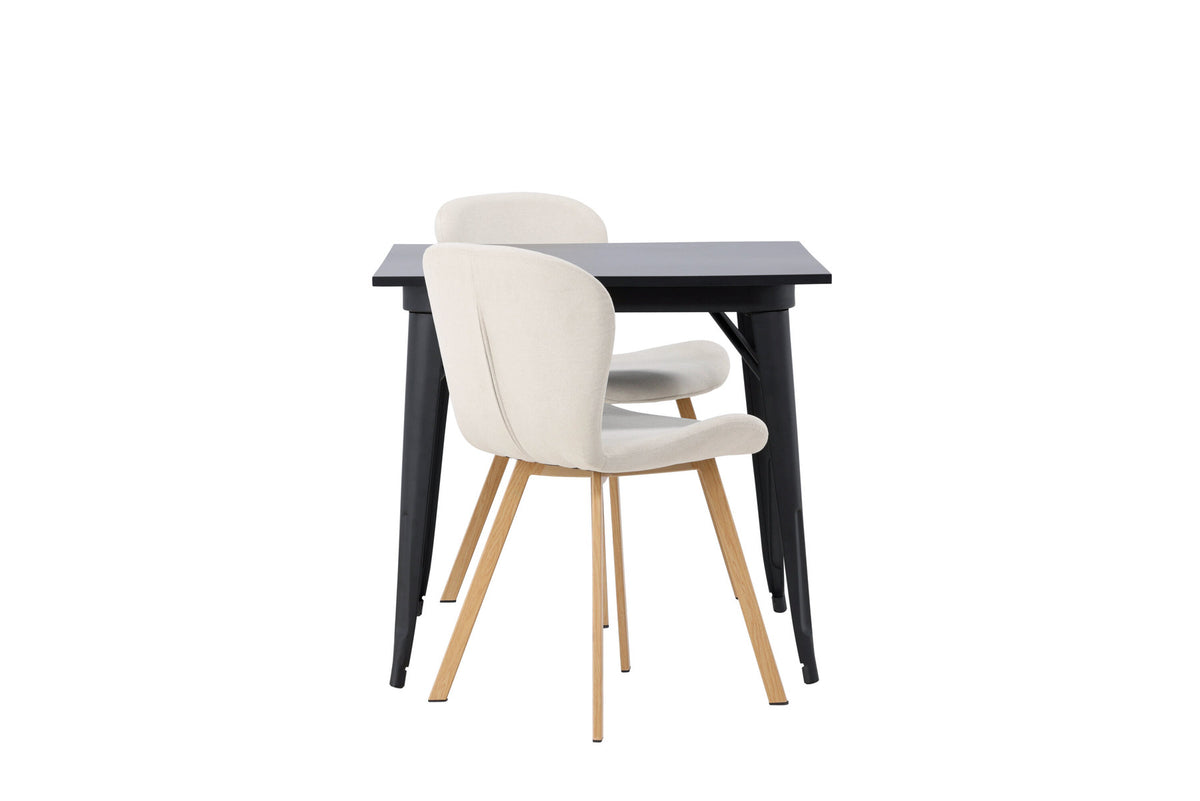 Tempe Esszimmerset + Lilja 80cm/2St. in Beige, Natur präsentiert im Onlineshop von KAQTU Design AG. Esszimmerset ist von Venture Home