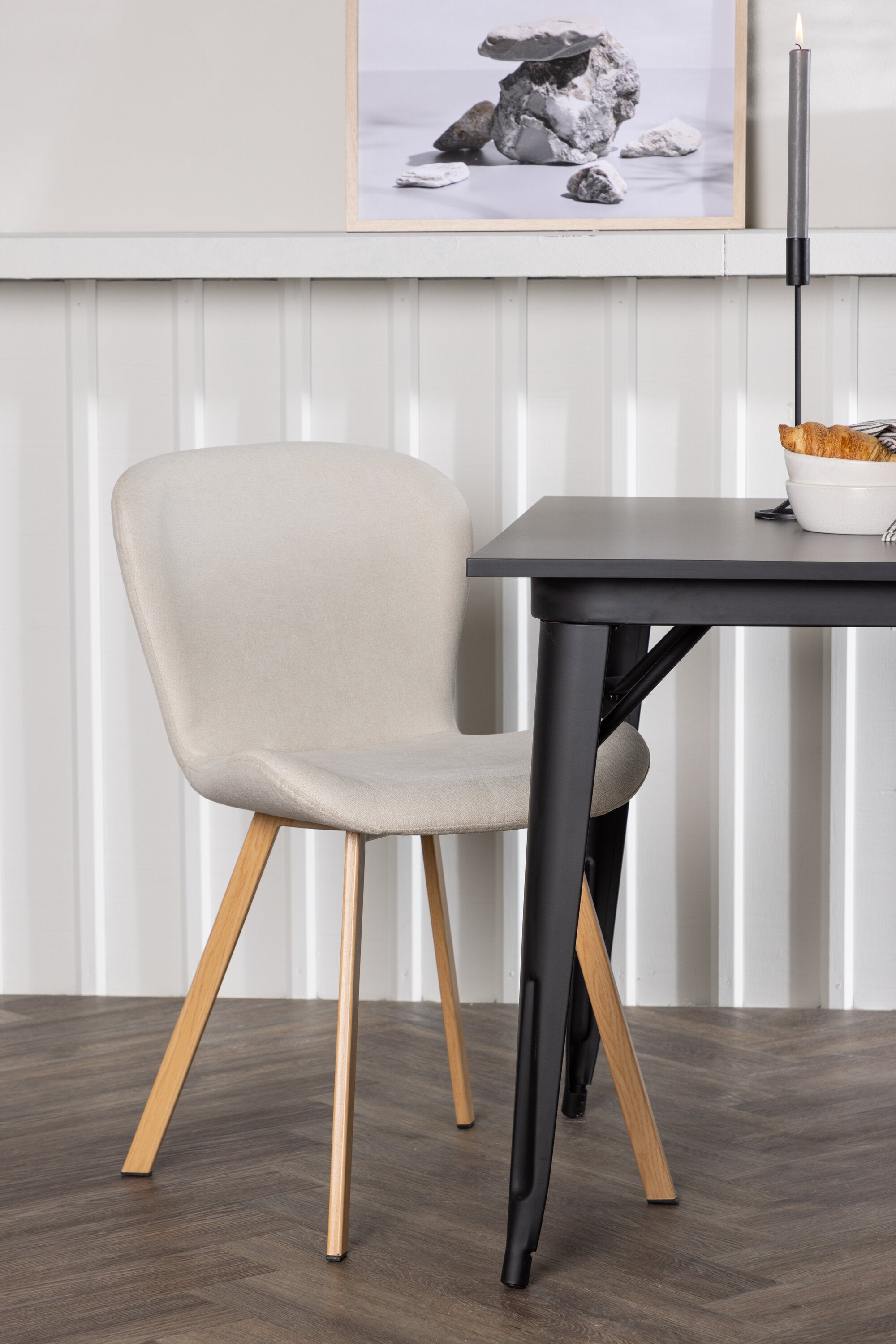 Tempe Esszimmerset + Lilja 80cm/2St. in Beige, Natur präsentiert im Onlineshop von KAQTU Design AG. Esszimmerset ist von Venture Home