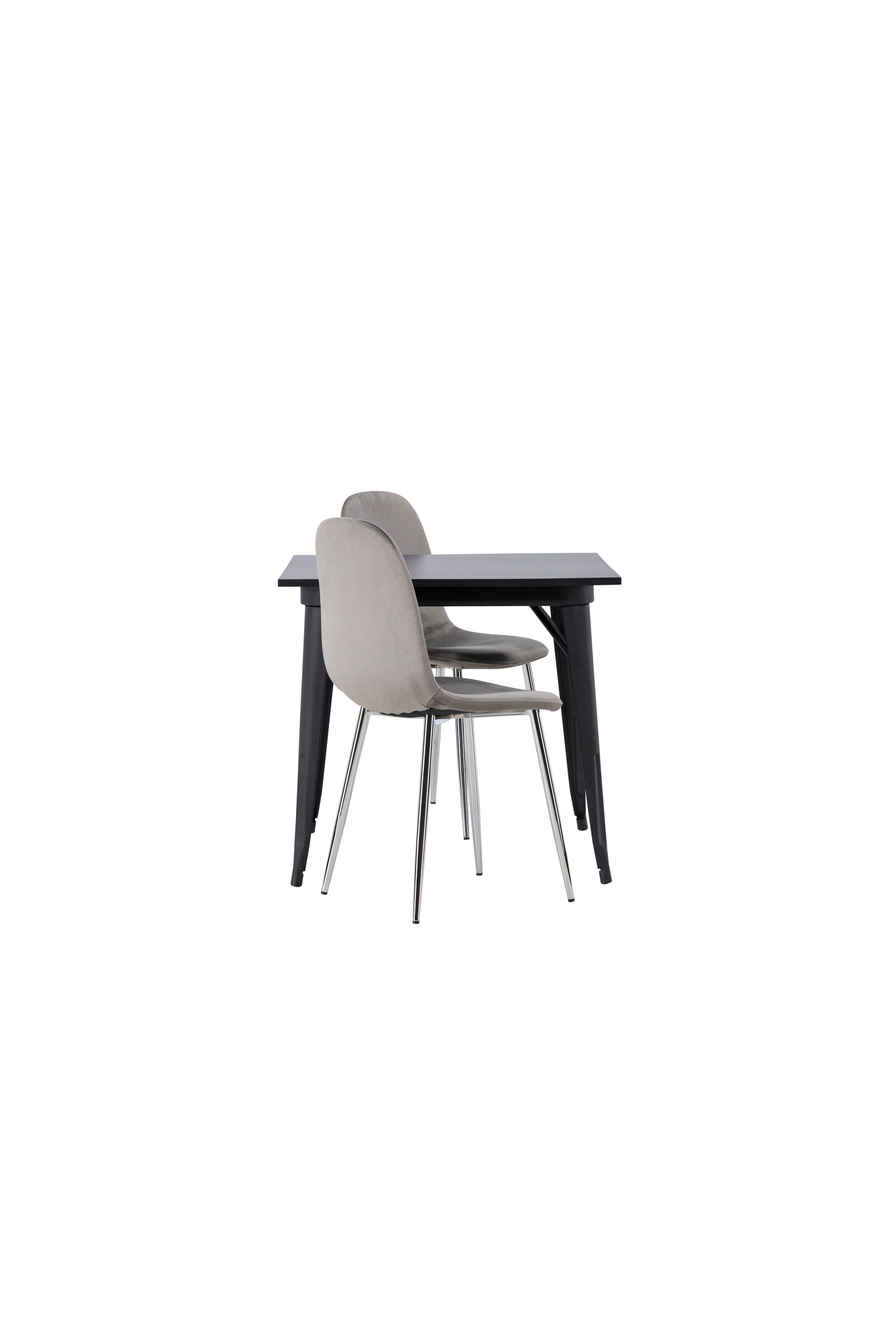 Tempe Esszimmerset + Eva 80cm/2St. in Hellgrau, Silber präsentiert im Onlineshop von KAQTU Design AG. Esszimmerset ist von Venture Home