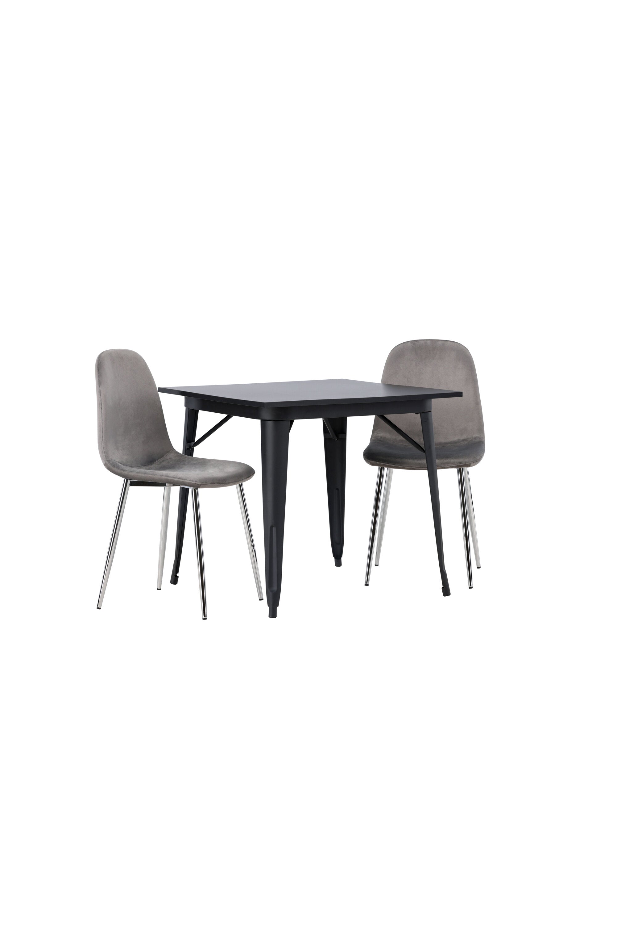 Tempe Esszimmerset + Eva 80cm/2St. in Hellgrau, Silber präsentiert im Onlineshop von KAQTU Design AG. Esszimmerset ist von Venture Home