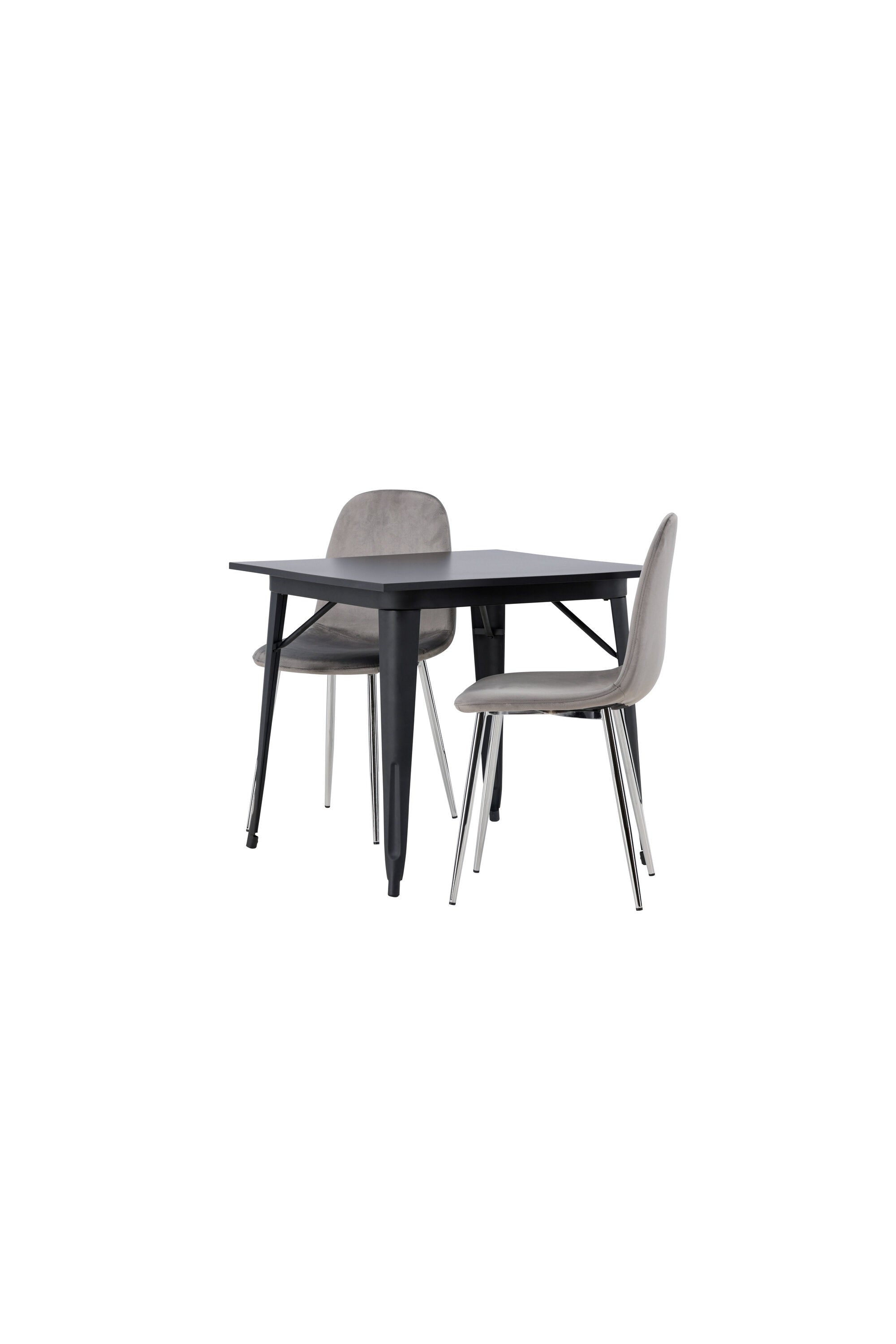 Tempe Esszimmerset + Eva 80cm/2St. in Hellgrau, Silber präsentiert im Onlineshop von KAQTU Design AG. Esszimmerset ist von Venture Home