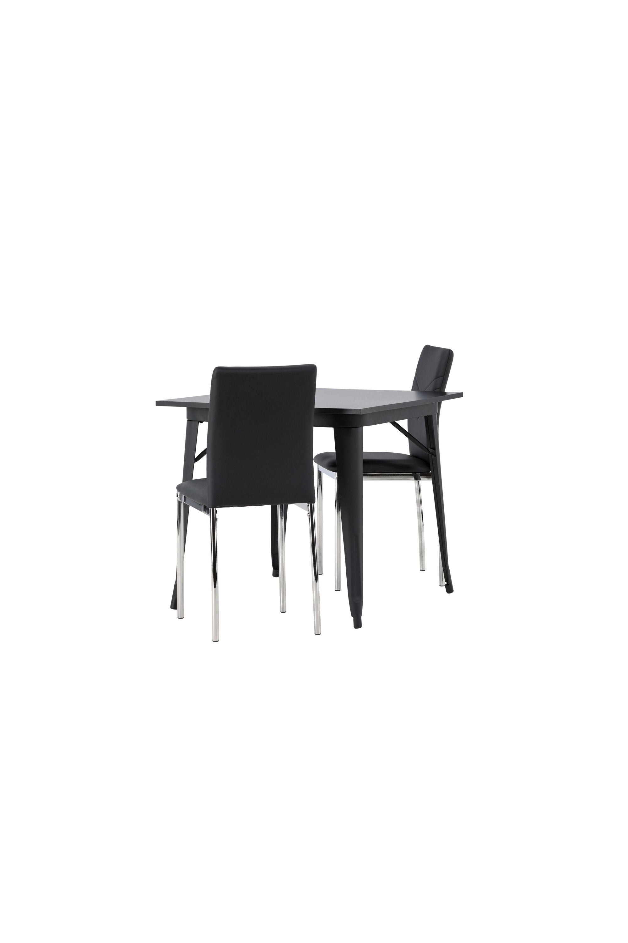 Tempe Esszimmerset + Lily 80cm in Schwarzes Silber präsentiert im Onlineshop von KAQTU Design AG. Esszimmerset ist von Venture Home
