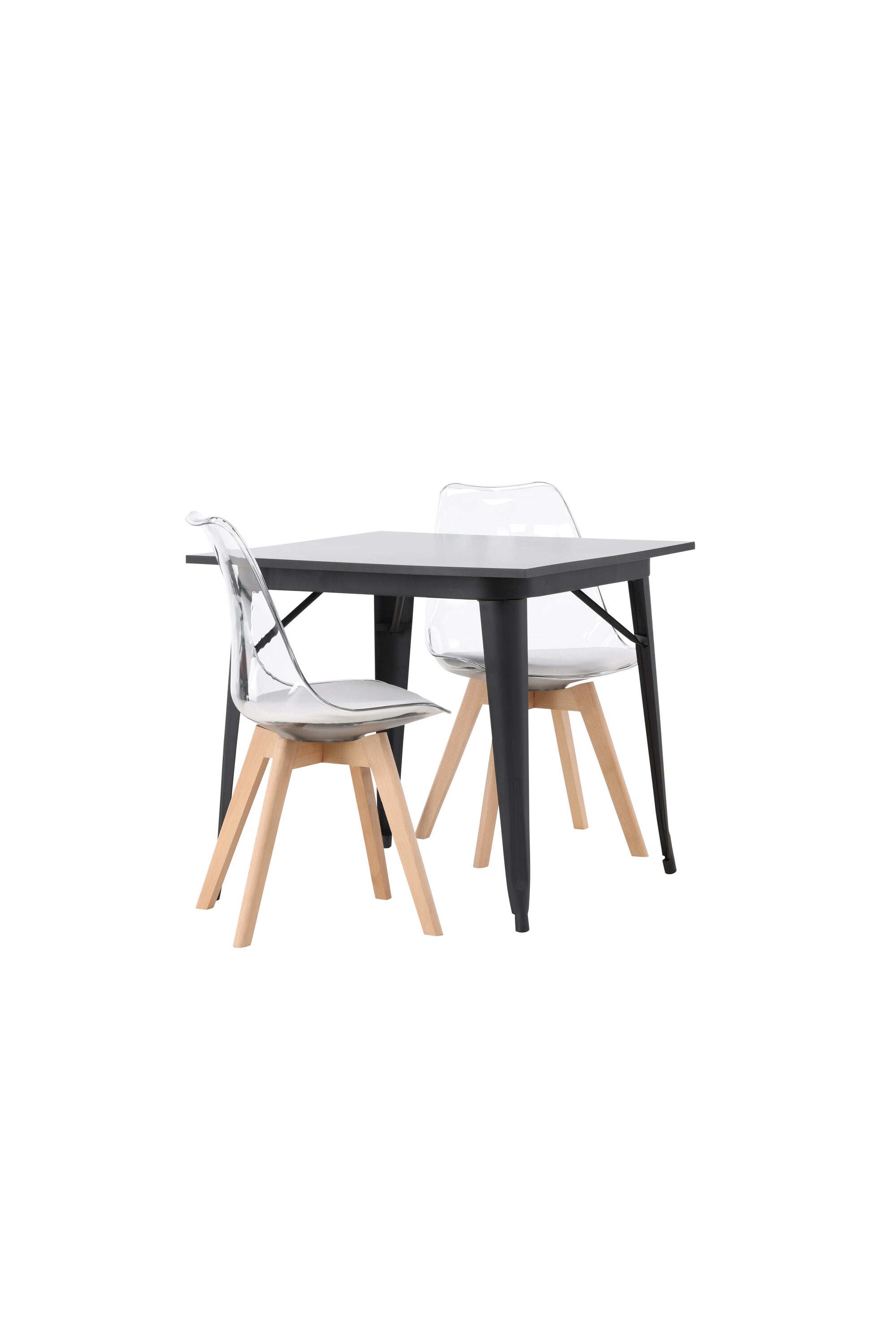 Tempe Esszimmerset + Edvin 80cm/2St. in Natur,Transparent,Weiss präsentiert im Onlineshop von KAQTU Design AG. Esszimmerset ist von Venture Home