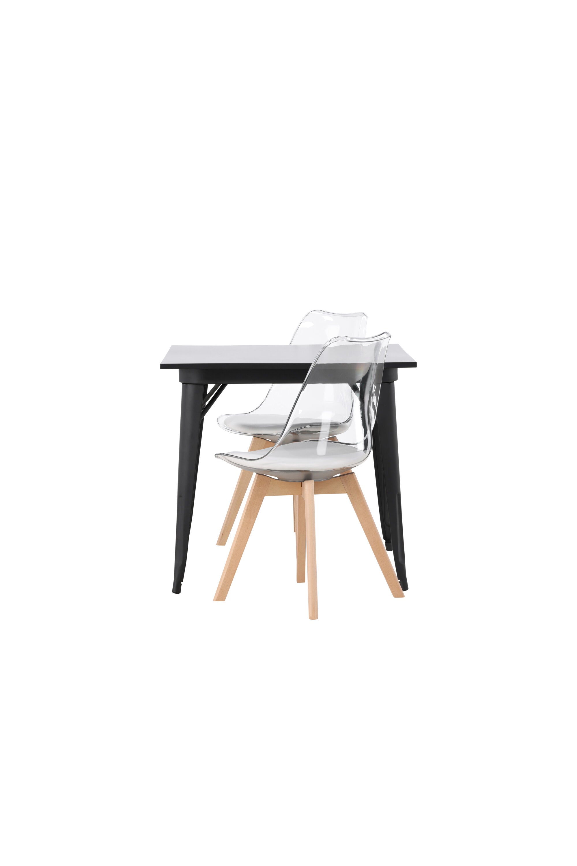 Tempe Esszimmerset + Edvin 80cm/2St. in Natur,Transparent,Weiss präsentiert im Onlineshop von KAQTU Design AG. Esszimmerset ist von Venture Home