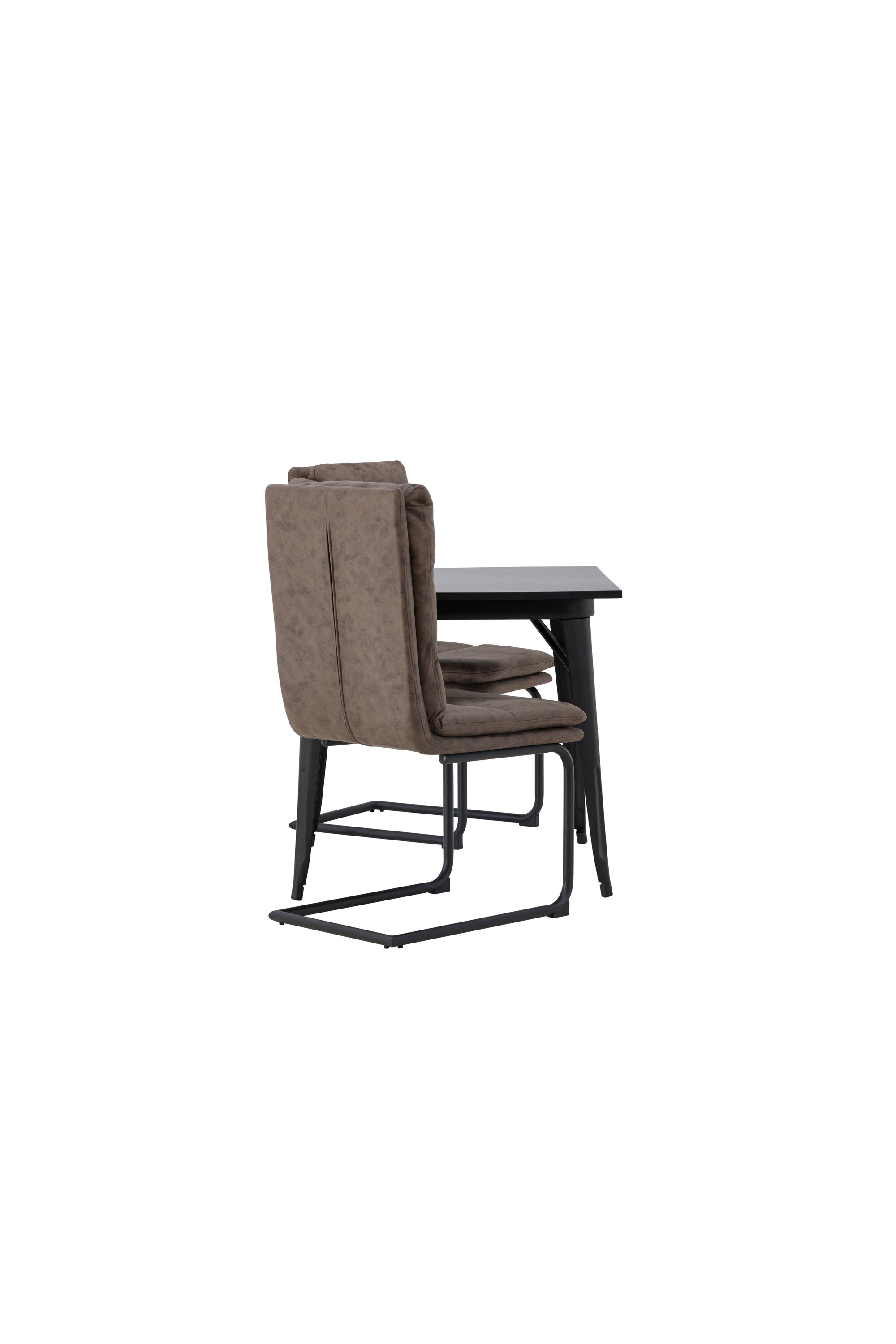 Tempe Esszimmerset + Zizo 80cm/2St. in Schwarz Braun präsentiert im Onlineshop von KAQTU Design AG. Esszimmerset ist von Venture Home