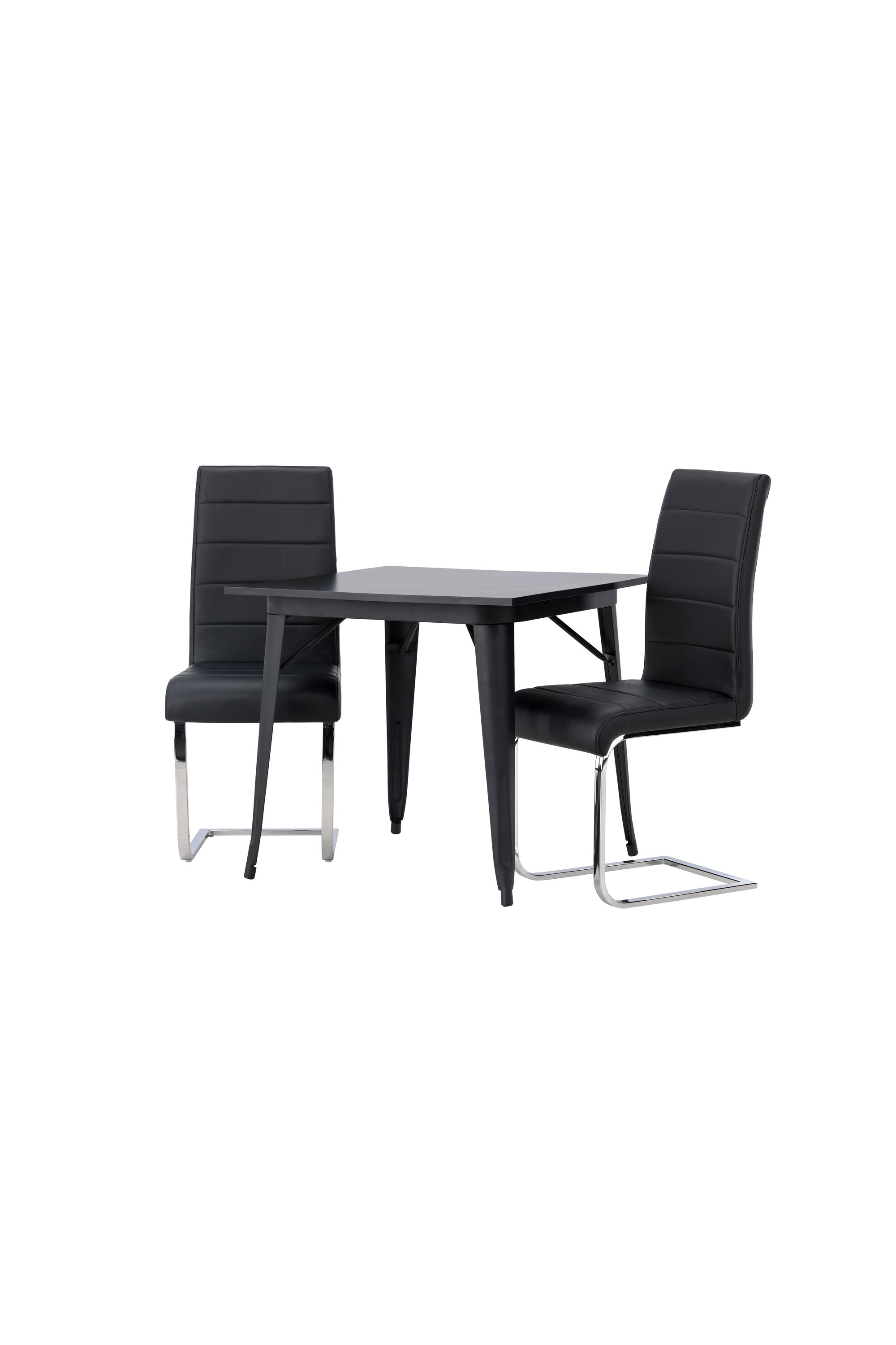 Tempe Esszimmerset + Tempo 80cm/2St. in Schwarzgrau präsentiert im Onlineshop von KAQTU Design AG. Esszimmerset ist von Venture Home