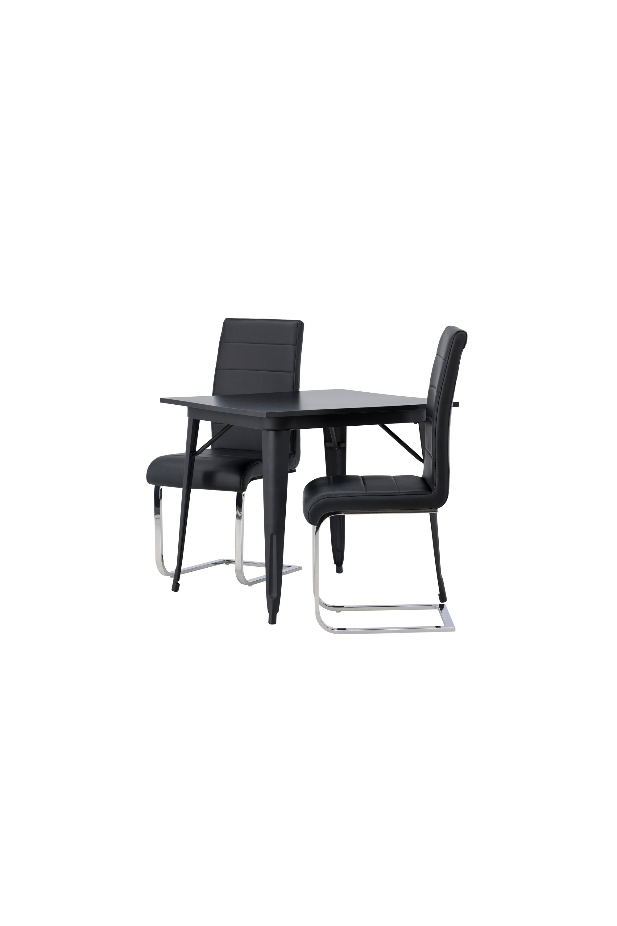 Tempe Esszimmerset + Tempo 80cm/2St. in Schwarzgrau präsentiert im Onlineshop von KAQTU Design AG. Esszimmerset ist von Venture Home
