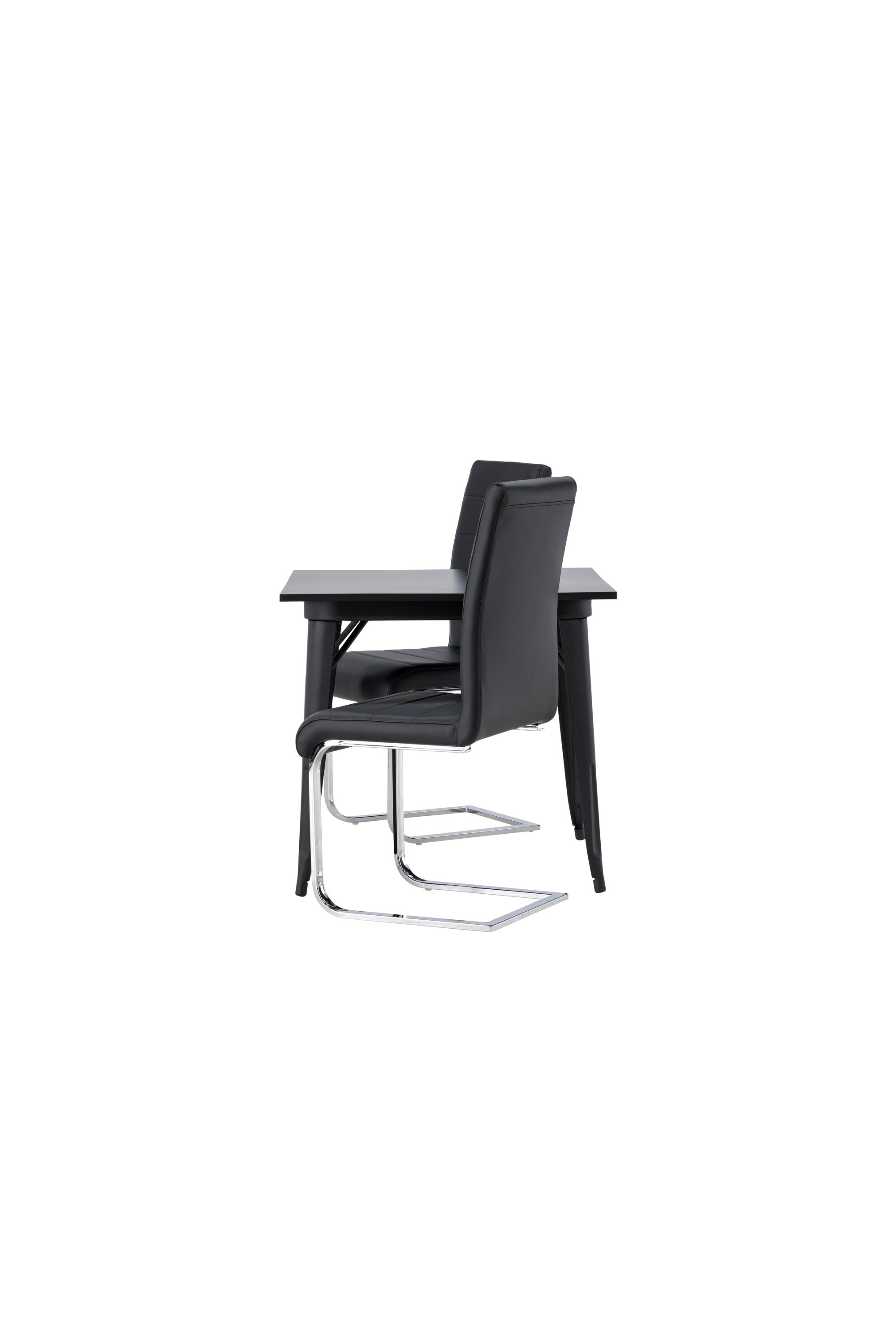 Tempe Esszimmerset + Tempo 80cm/2St. in Schwarzgrau präsentiert im Onlineshop von KAQTU Design AG. Esszimmerset ist von Venture Home