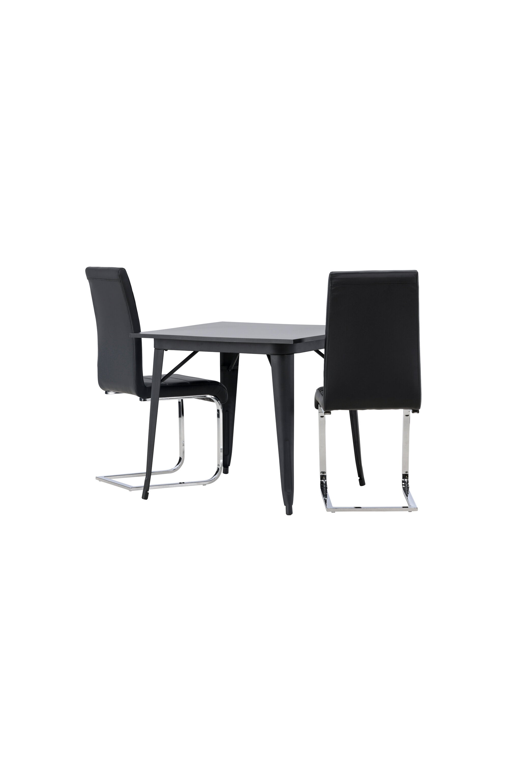 Tempe Esszimmerset + Tempo 80cm/2St. in Schwarzgrau präsentiert im Onlineshop von KAQTU Design AG. Esszimmerset ist von Venture Home