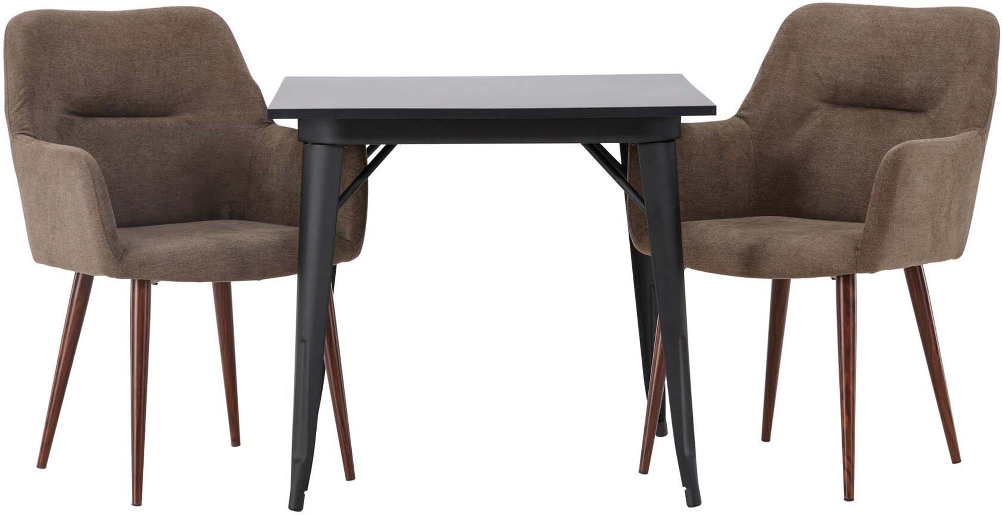 Stilvolles Tempe Esszimmerset mit 2 Stühlen, 80cm, von Venture Home.