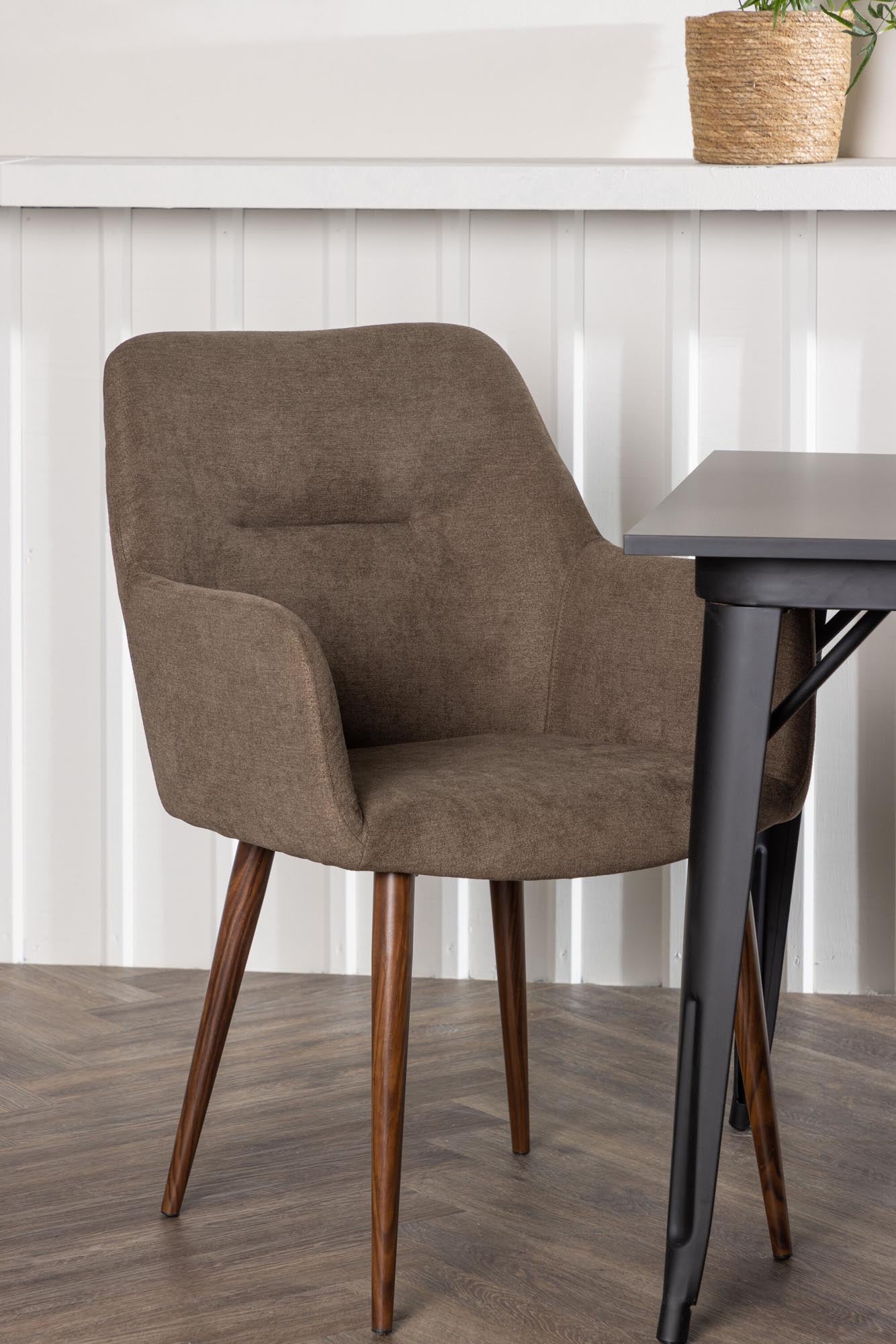 Elegantes Esszimmerset Tempe + Tomorrow, 80cm, 2 Stühle, Venture Home.