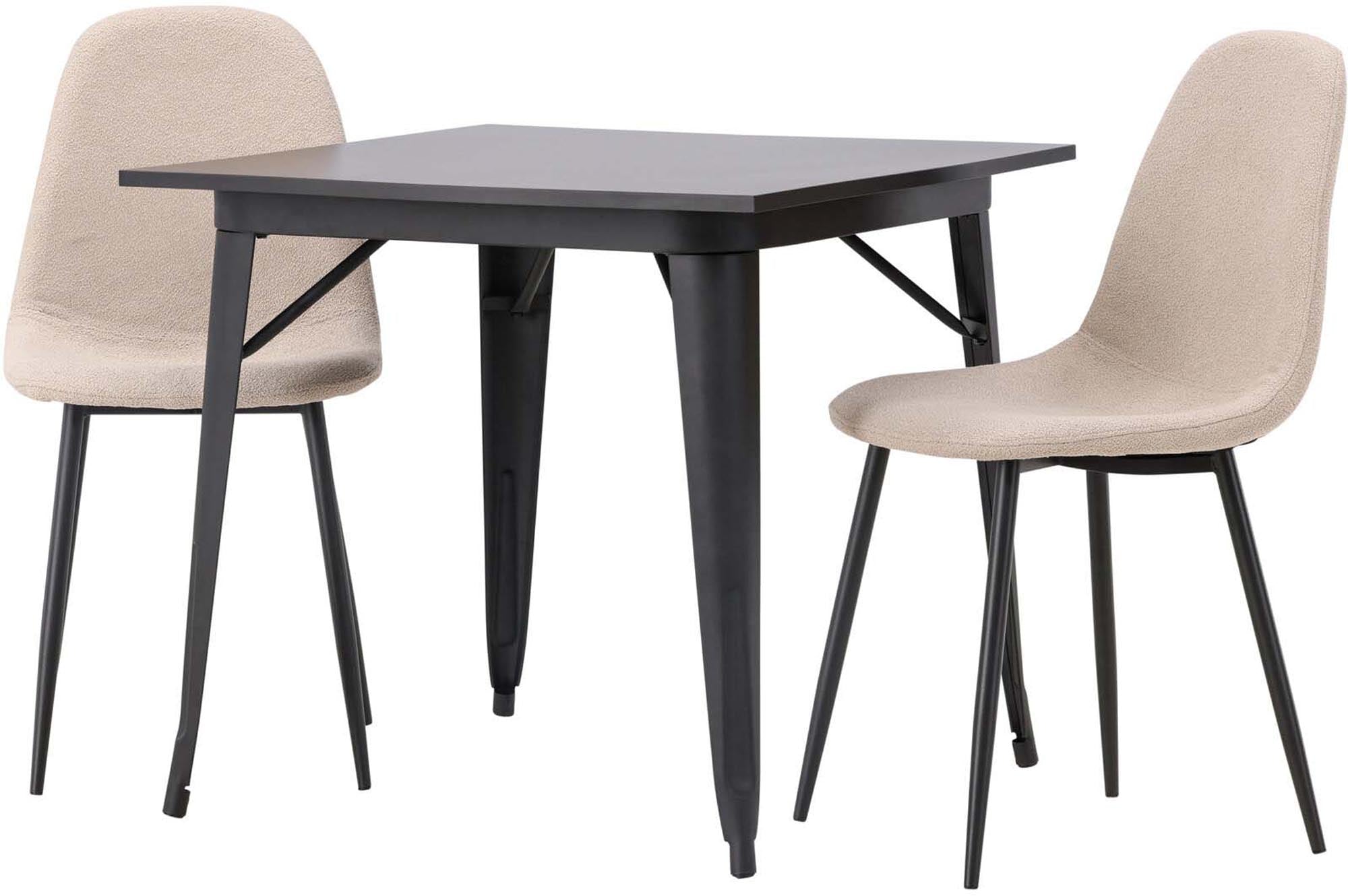 Stilvolles Tempe Esszimmerset mit 80cm Polar Stühlen von Venture Home.