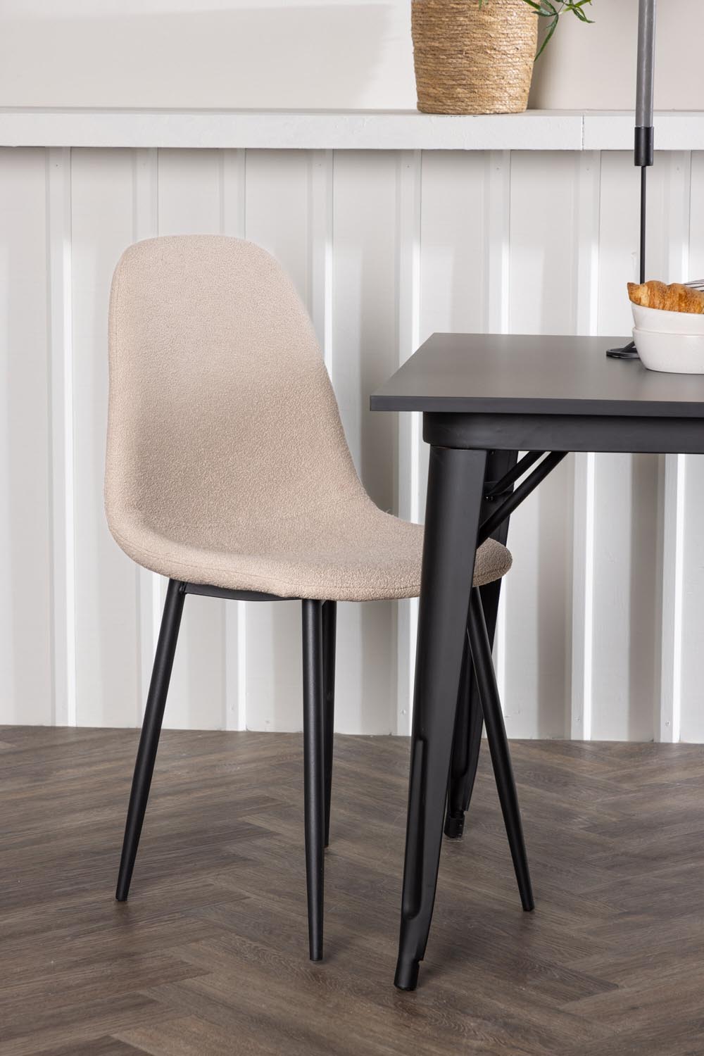 Tempe Esszimmerset + Polar 80cm/2St. in Beige, Schwarz präsentiert im Onlineshop von KAQTU Design AG. Esszimmerset ist von Venture Home