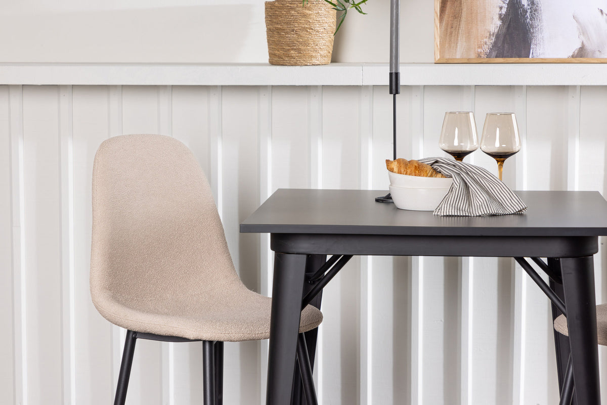 Tempe Esszimmerset + Polar 80cm/2St. in Beige, Schwarz präsentiert im Onlineshop von KAQTU Design AG. Esszimmerset ist von Venture Home