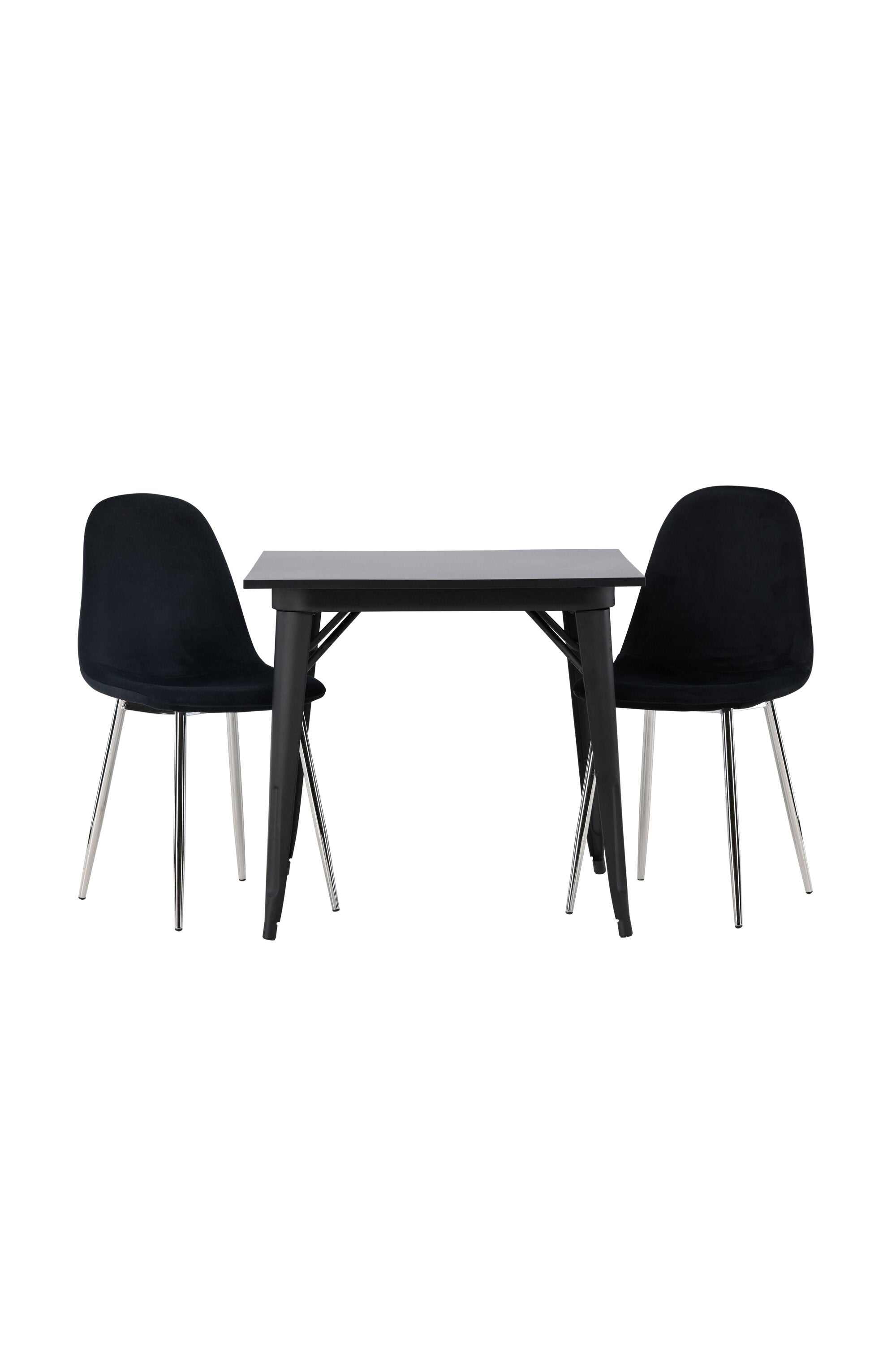 Tempe Esszimmerset + Polar 80cm/2St. in Schwarzes Silber präsentiert im Onlineshop von KAQTU Design AG. Esszimmerset ist von Venture Home