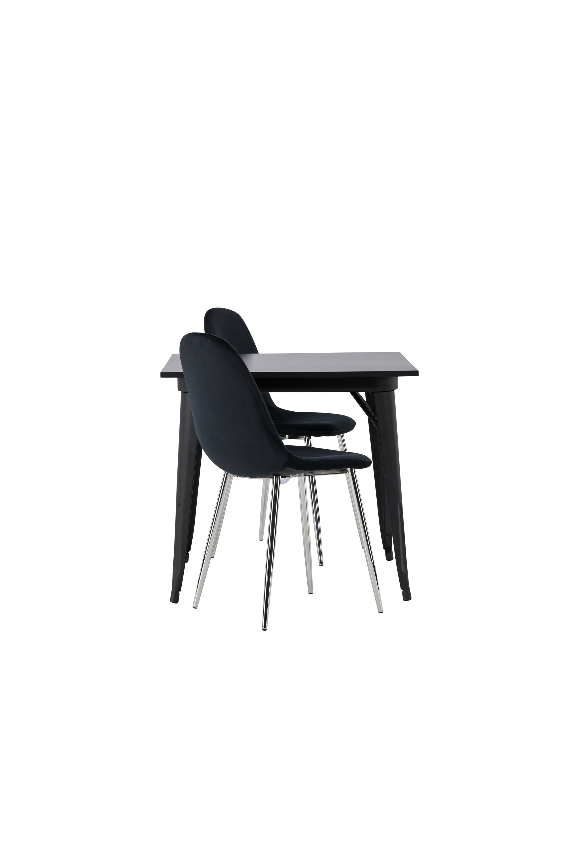 Tempe Esszimmerset + Polar 80cm/2St. in Schwarzes Silber präsentiert im Onlineshop von KAQTU Design AG. Esszimmerset ist von Venture Home