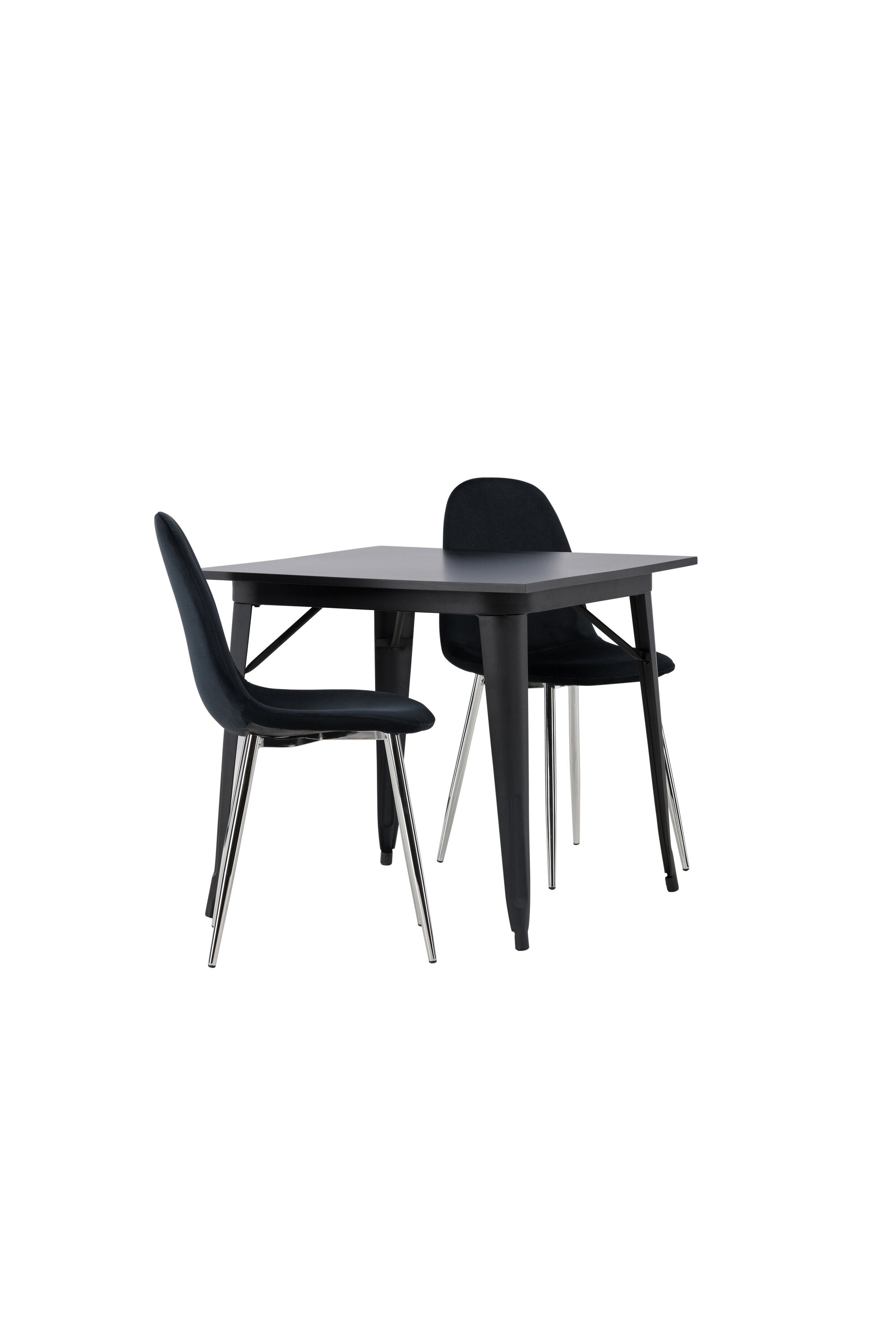 Tempe Esszimmerset + Polar 80cm/2St. in Schwarzes Silber präsentiert im Onlineshop von KAQTU Design AG. Esszimmerset ist von Venture Home