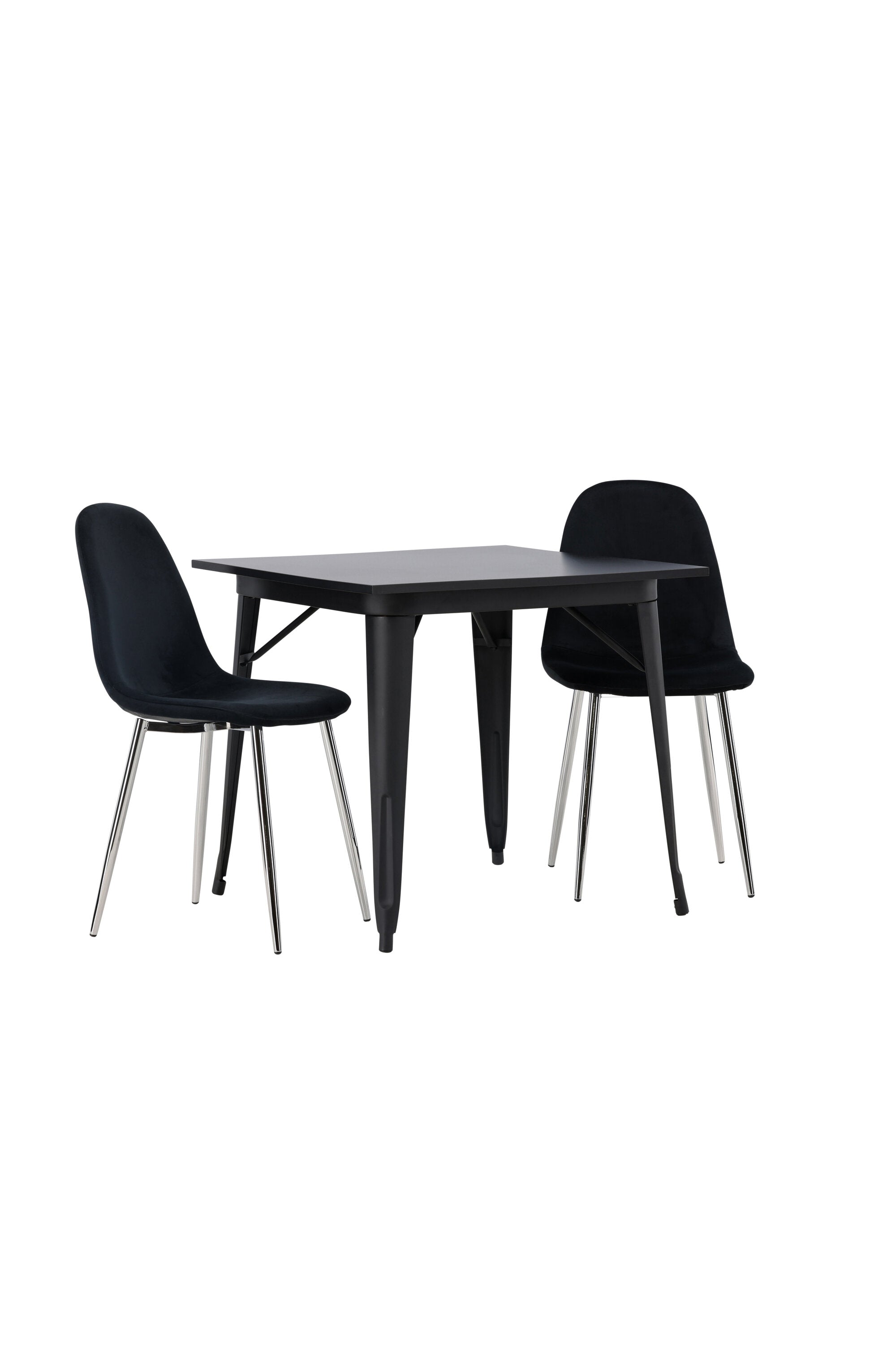 Tempe Esszimmerset + Polar 80cm/2St. in Schwarzes Silber präsentiert im Onlineshop von KAQTU Design AG. Esszimmerset ist von Venture Home