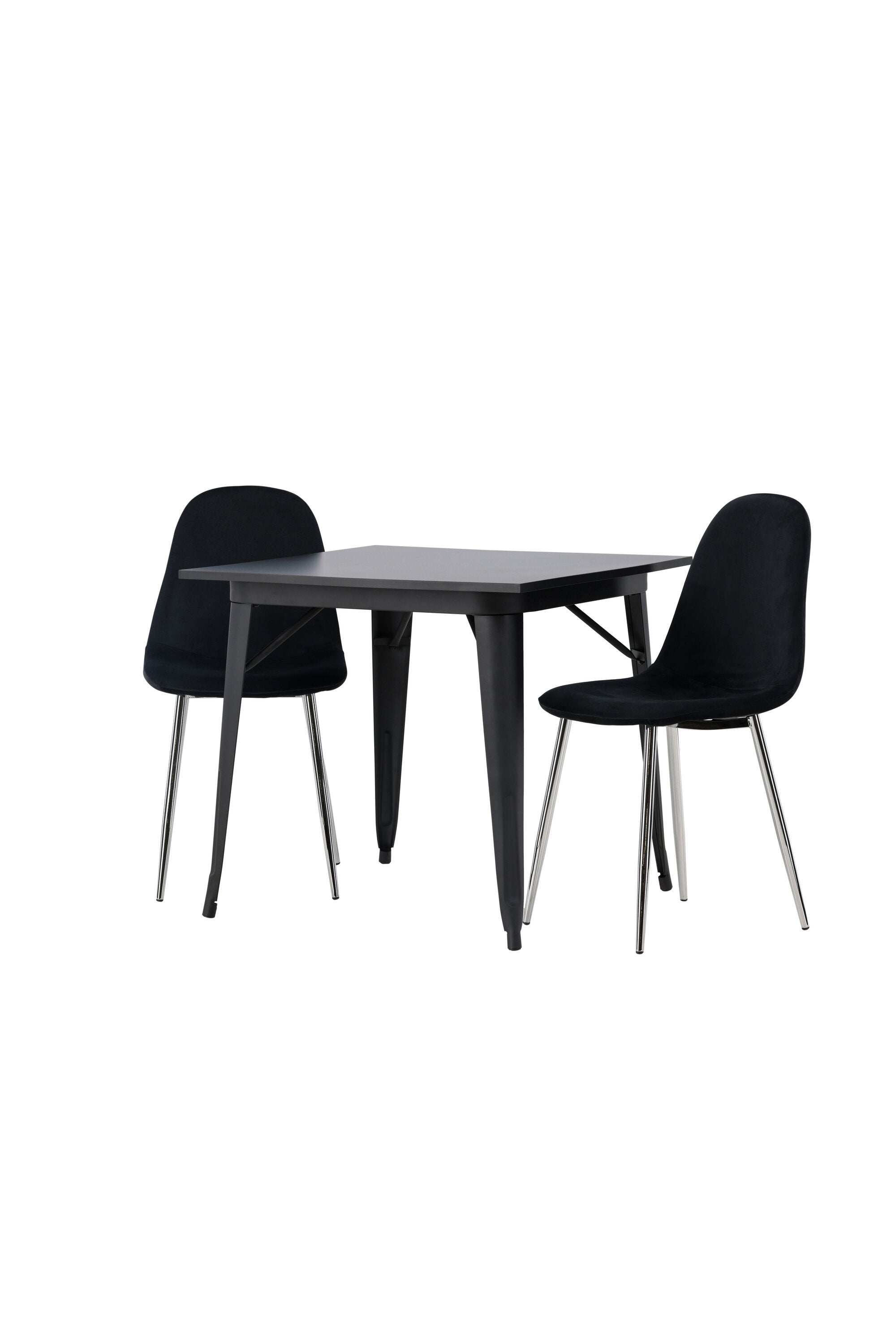 Tempe Esszimmerset + Polar 80cm/2St. in Schwarzes Silber präsentiert im Onlineshop von KAQTU Design AG. Esszimmerset ist von Venture Home