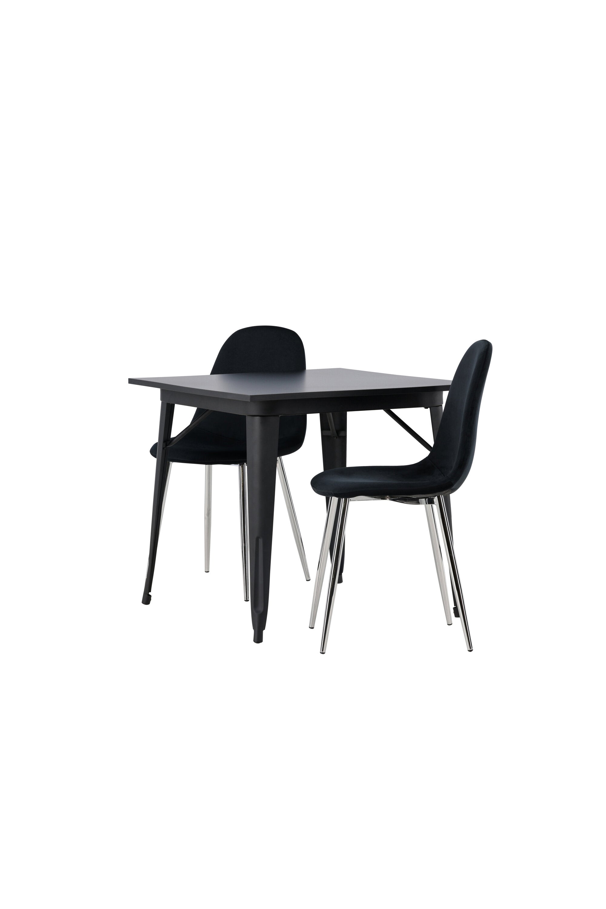 Tempe Esszimmerset + Polar 80cm/2St. in Schwarzes Silber präsentiert im Onlineshop von KAQTU Design AG. Esszimmerset ist von Venture Home