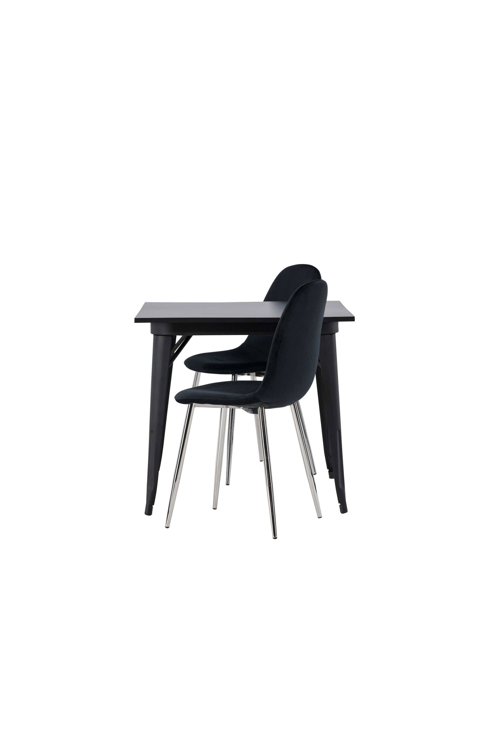 Tempe Esszimmerset + Polar 80cm/2St. in Schwarzes Silber präsentiert im Onlineshop von KAQTU Design AG. Esszimmerset ist von Venture Home
