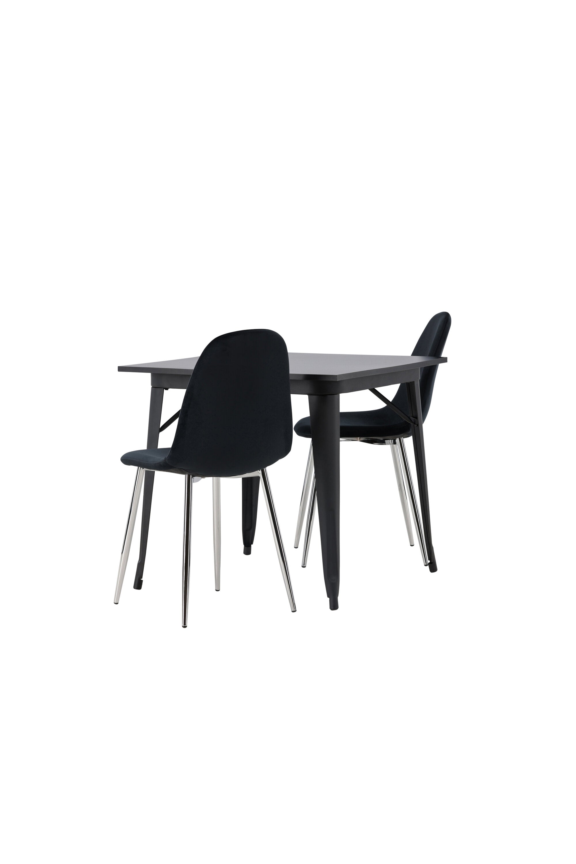 Tempe Esszimmerset + Polar 80cm/2St. in Schwarzes Silber präsentiert im Onlineshop von KAQTU Design AG. Esszimmerset ist von Venture Home