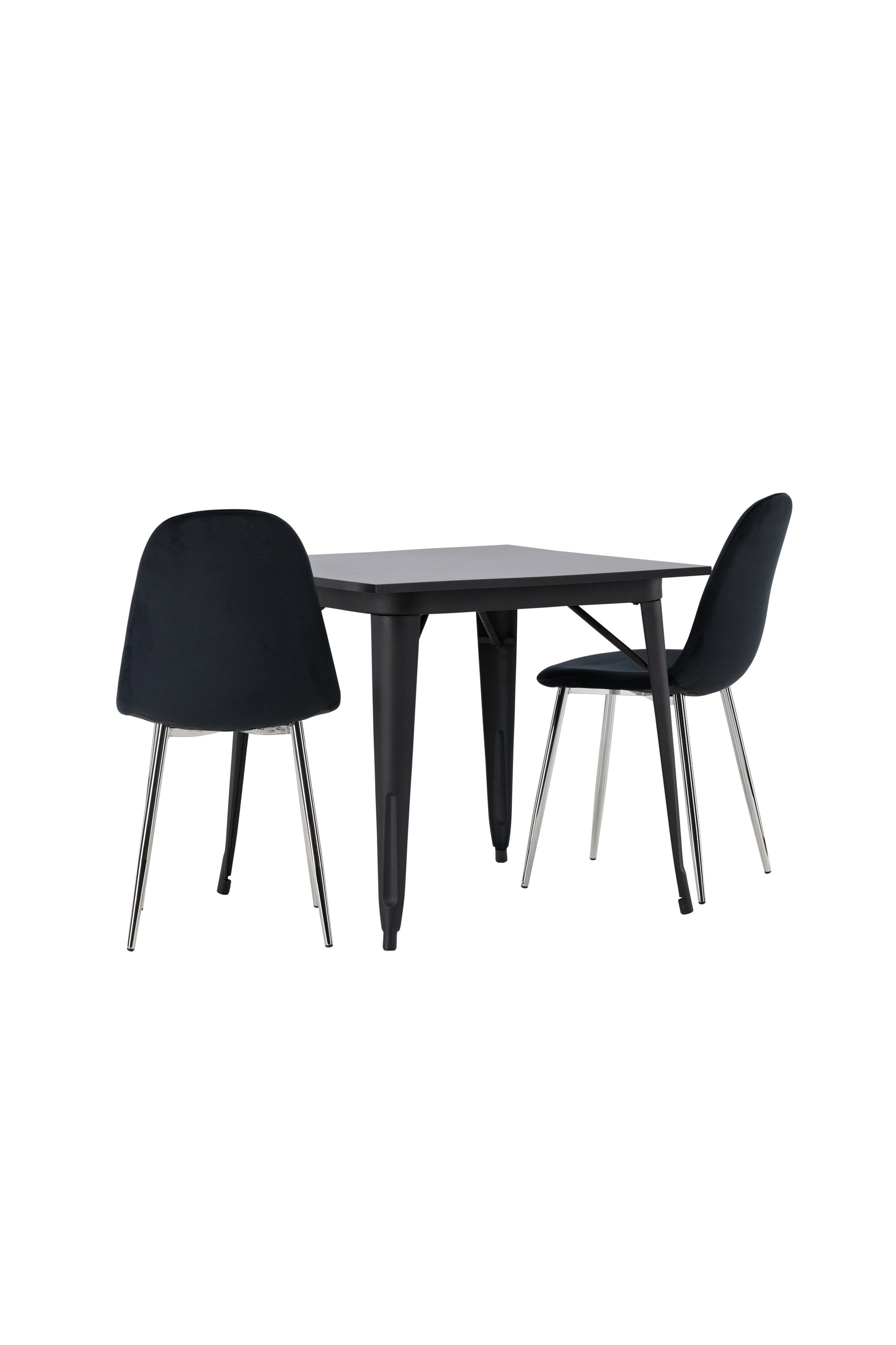 Tempe Esszimmerset + Polar 80cm/2St. in Schwarzes Silber präsentiert im Onlineshop von KAQTU Design AG. Esszimmerset ist von Venture Home