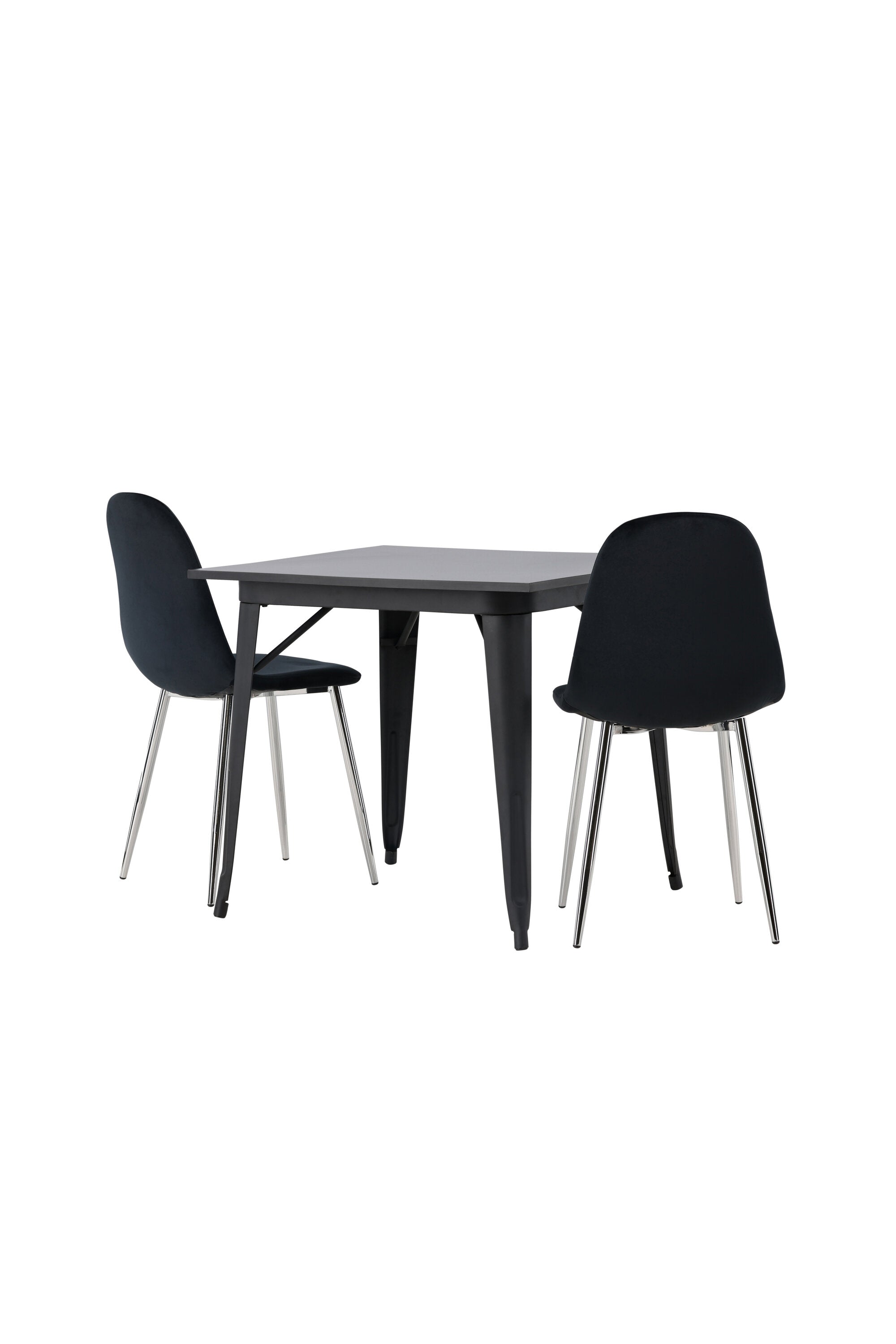 Tempe Esszimmerset + Polar 80cm/2St. in Schwarzes Silber präsentiert im Onlineshop von KAQTU Design AG. Esszimmerset ist von Venture Home